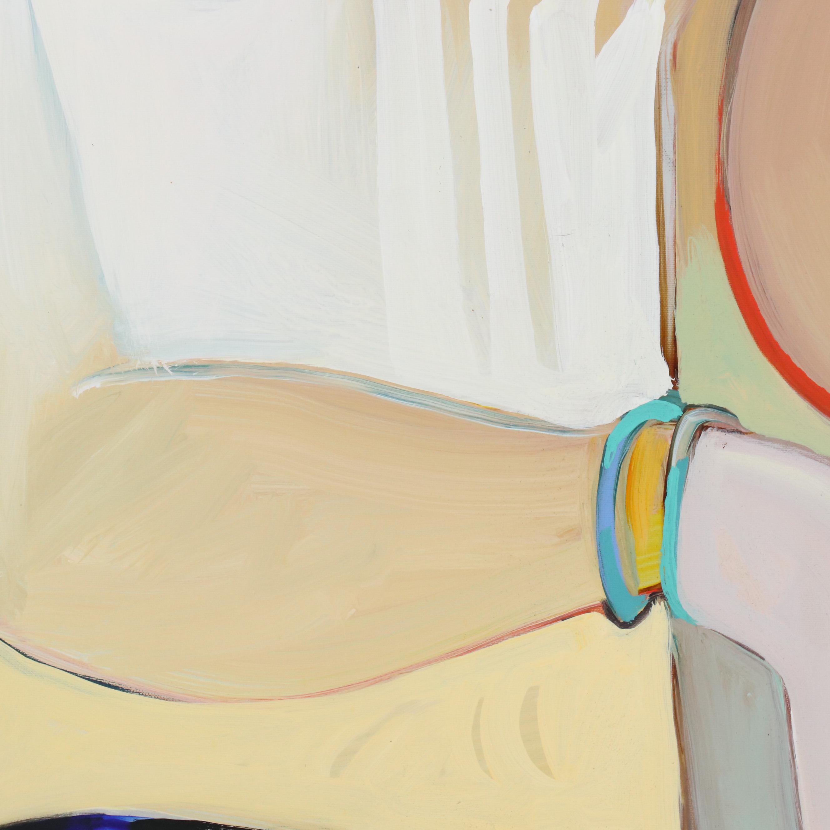 Ali Golkar Stylized Acrylic Painting "Evening Concerto," Late 20th - 21st C.