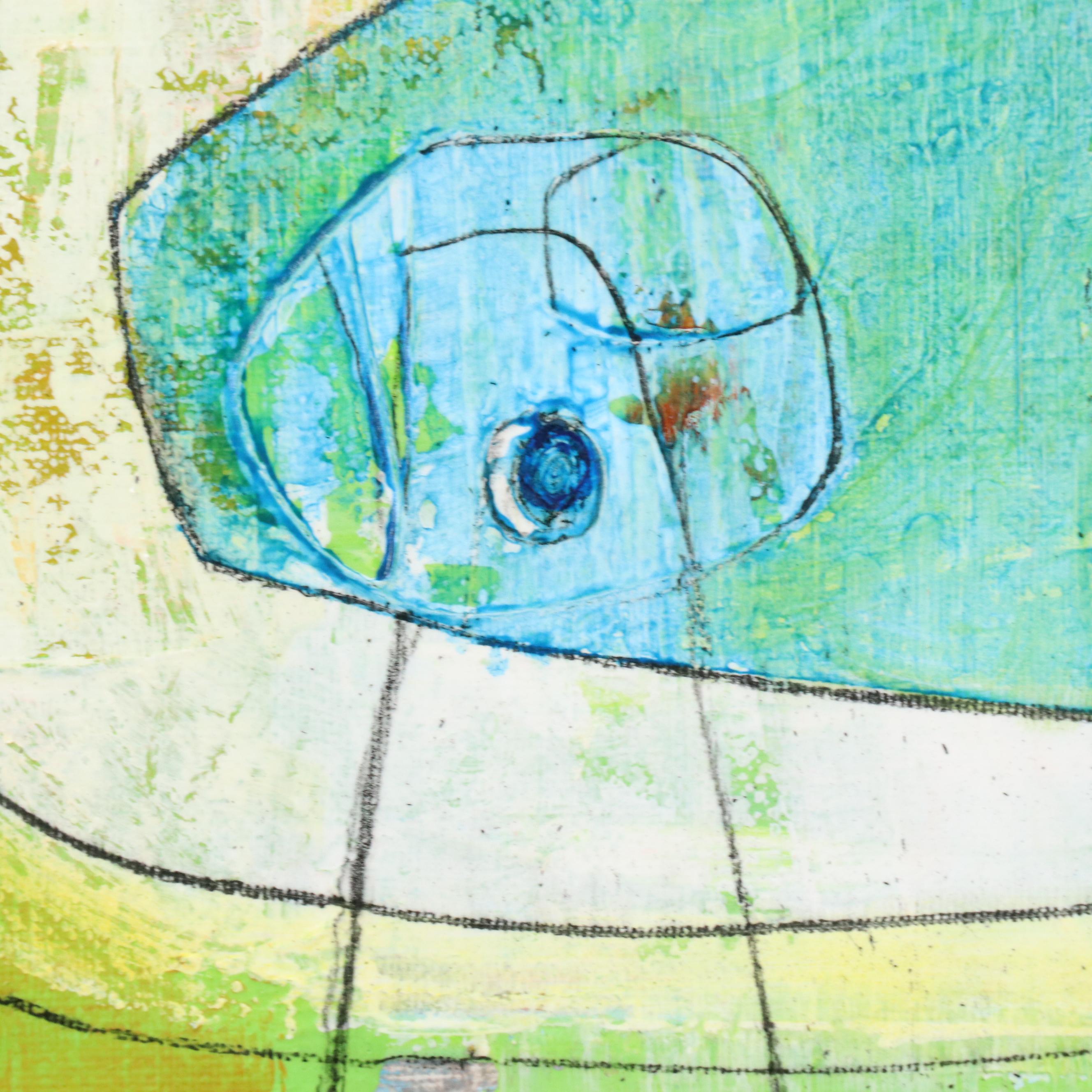 Michel Blázquez Abstract Acrylic Painting "The Melody of the Moment," 2025