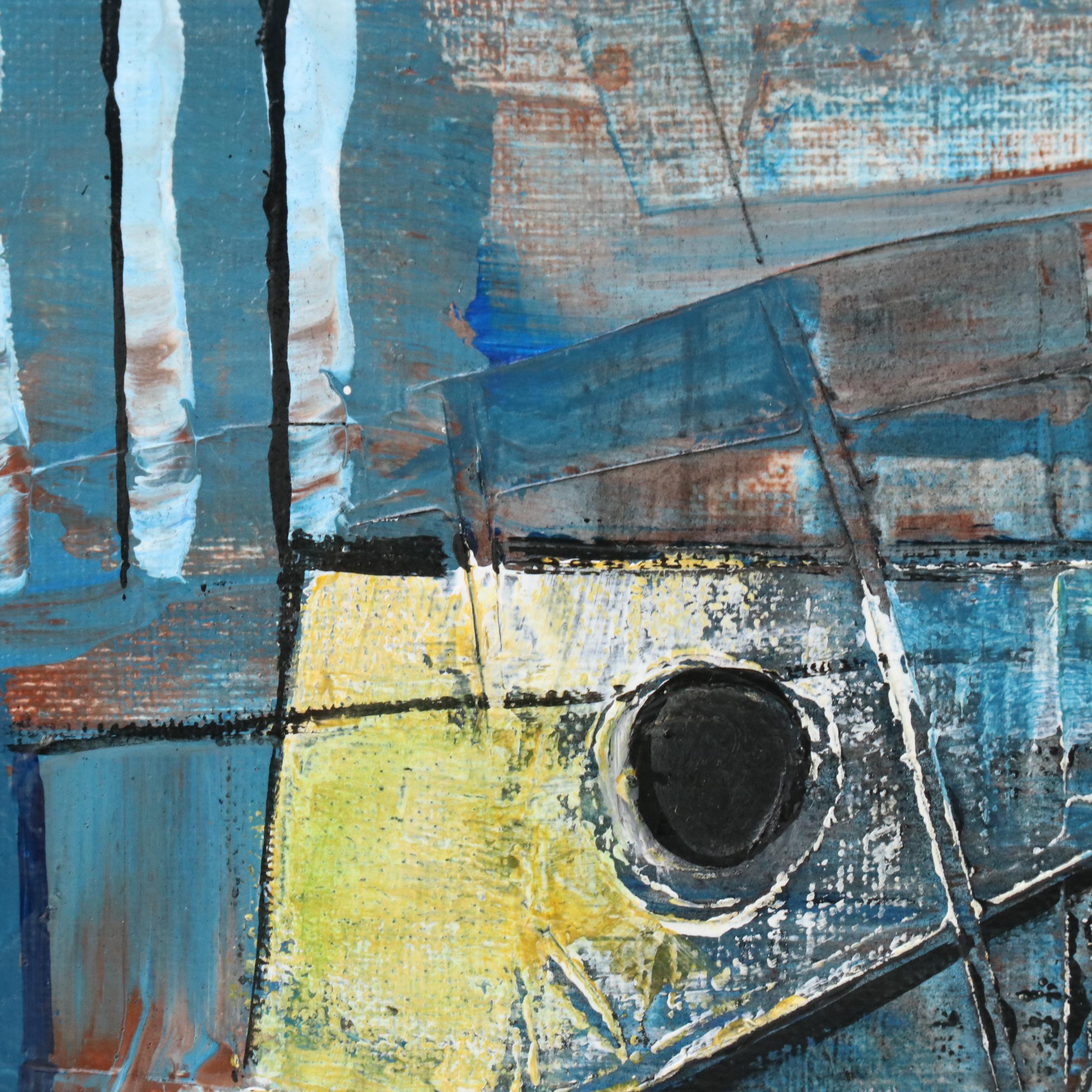 Michel Blázquez Abstract Acrylic Painting "The Melody of the Moment," 2025