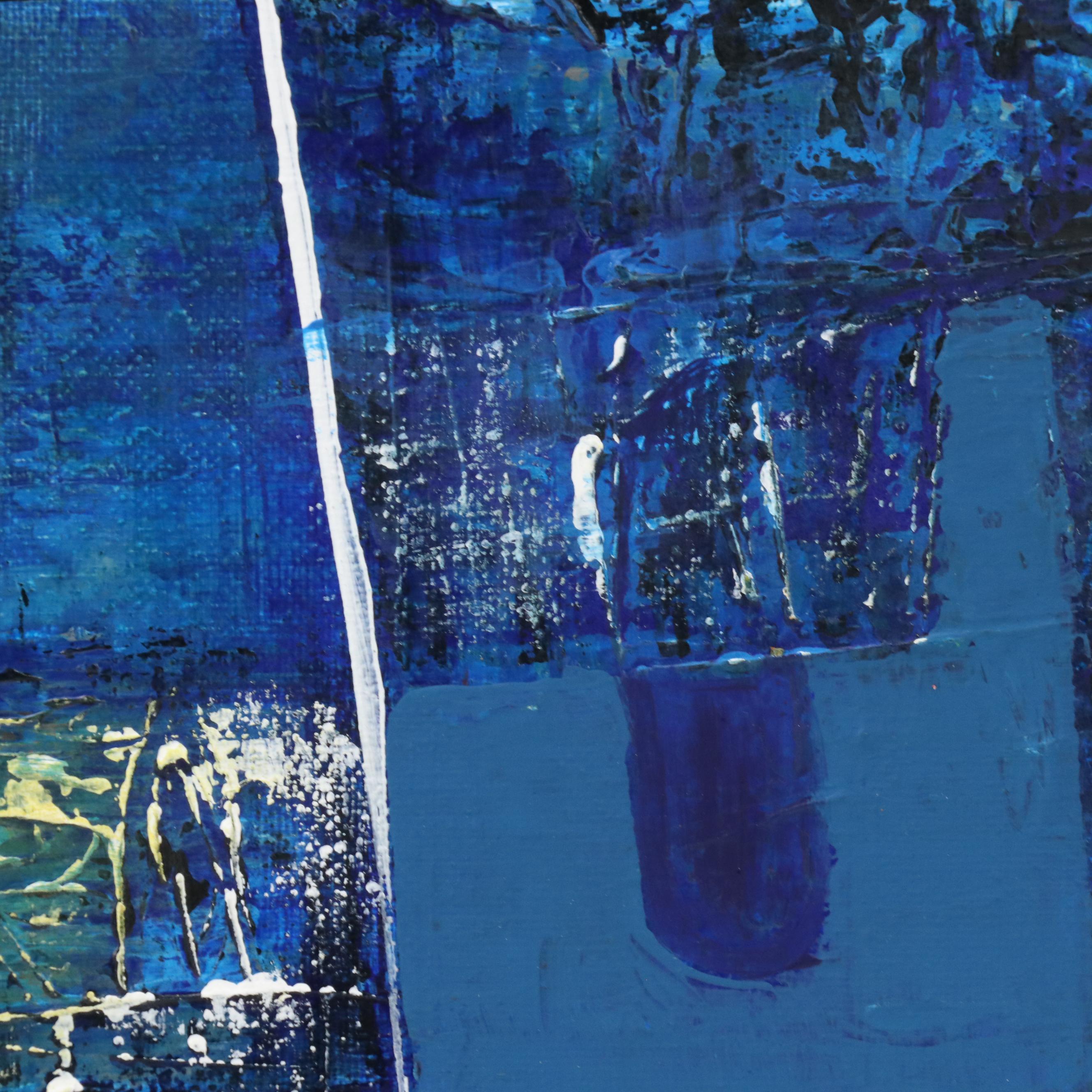 Michel Blázquez Abstract Acrylic Painting "The Melody of the Moment," 2025