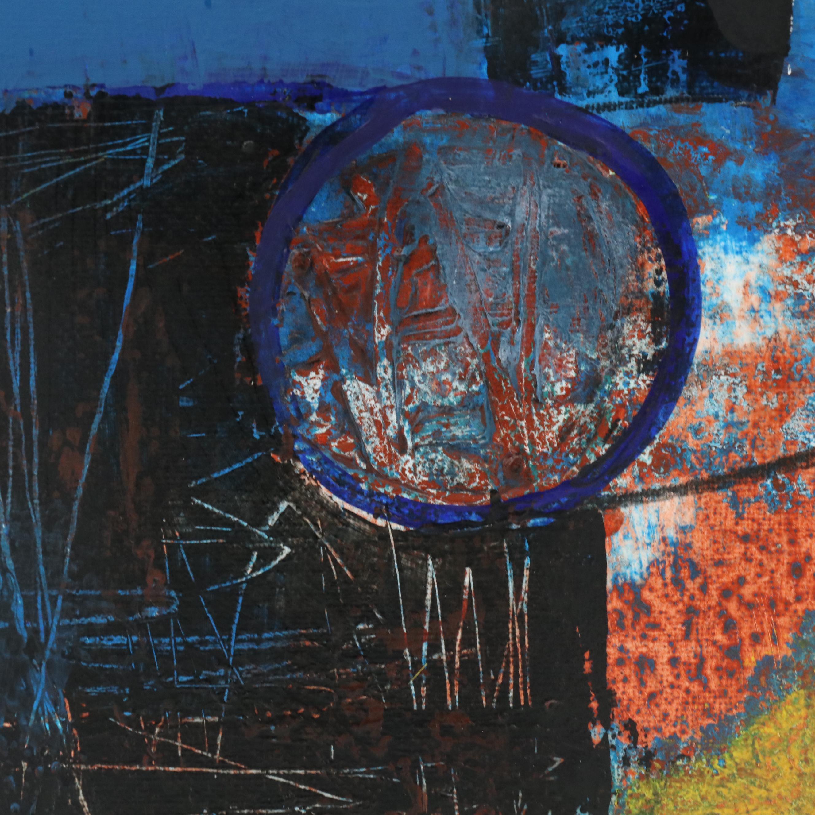 Michel Blázquez Abstract Acrylic Painting "The Melody of the Moment," 2025