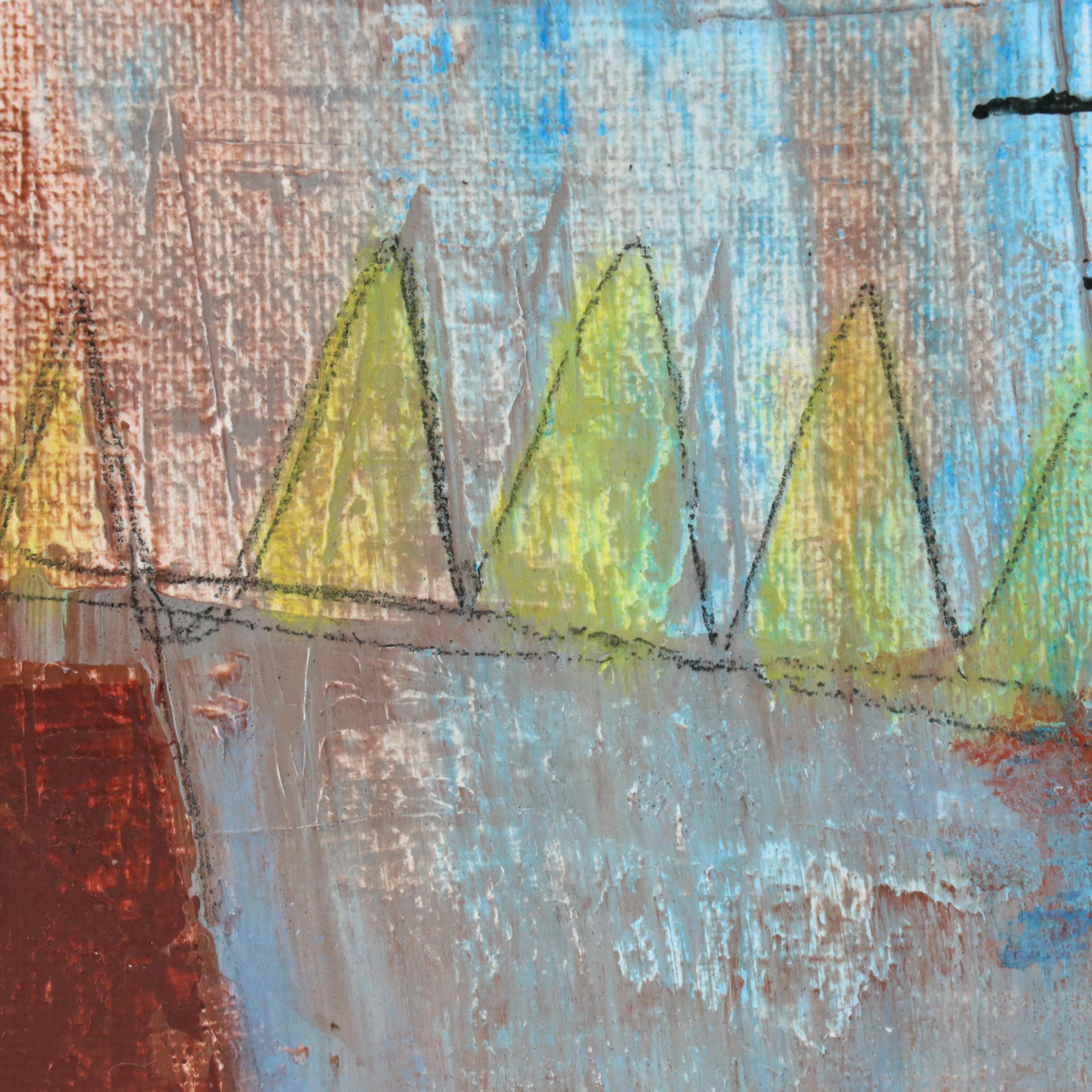 Michel Blázquez Abstract Acrylic Painting "The Melody of the Moment," 2025