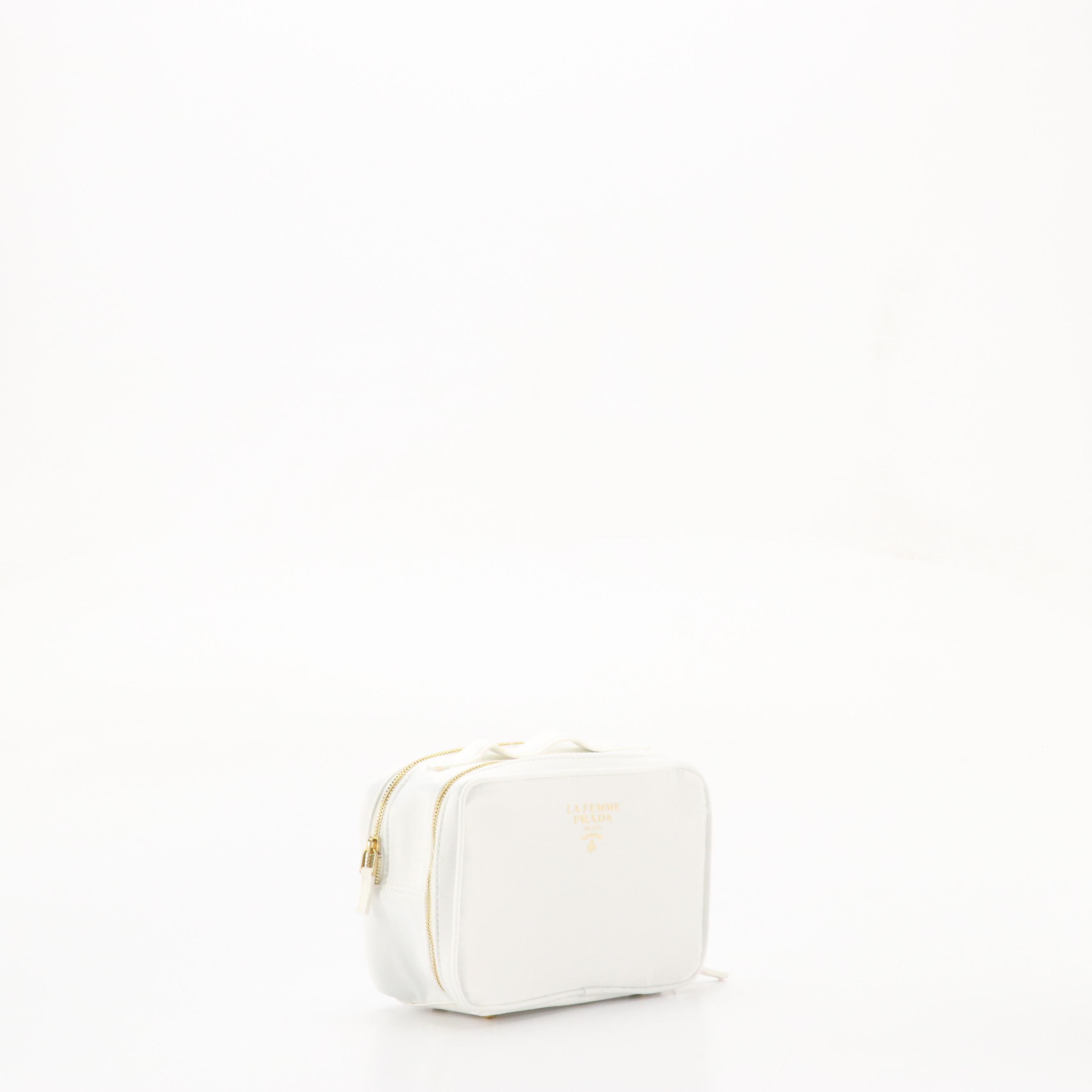 Prada La Femme White Vanity Case with Box
