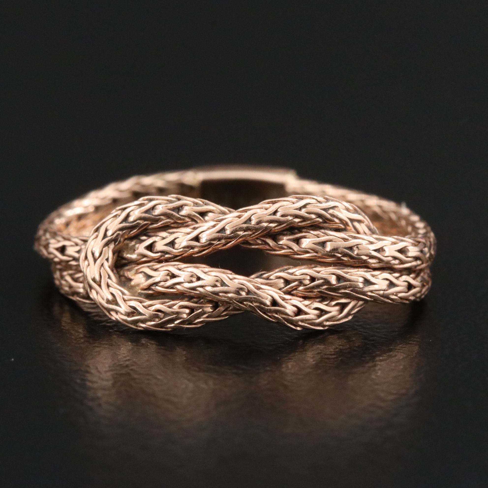 John Hardy 14K Rose Gold Love Knot Ring