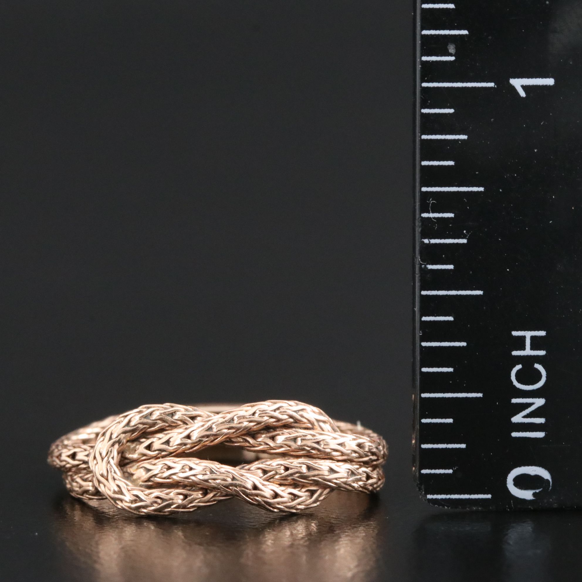 John Hardy 14K Rose Gold Love Knot Ring