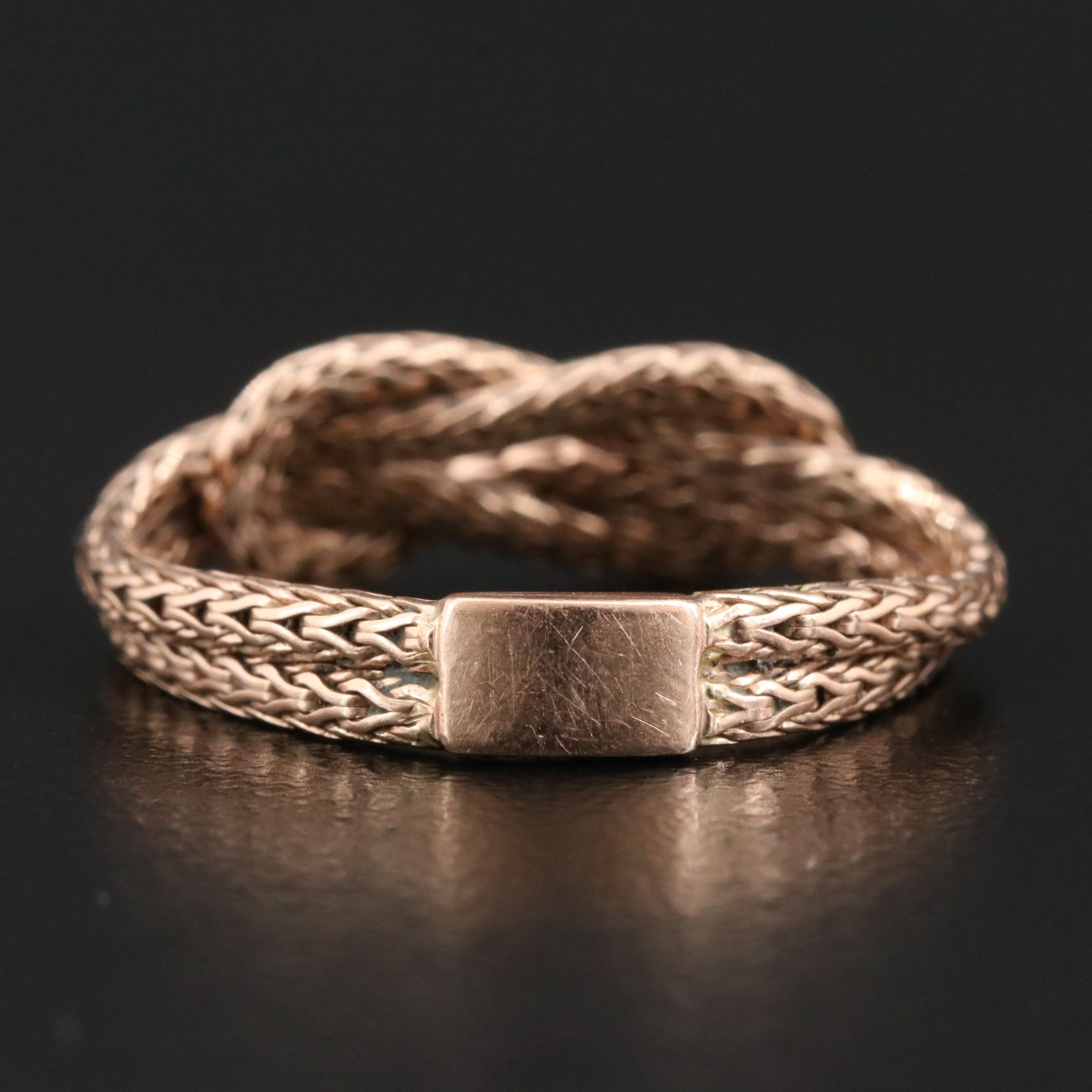 John Hardy 14K Rose Gold Love Knot Ring