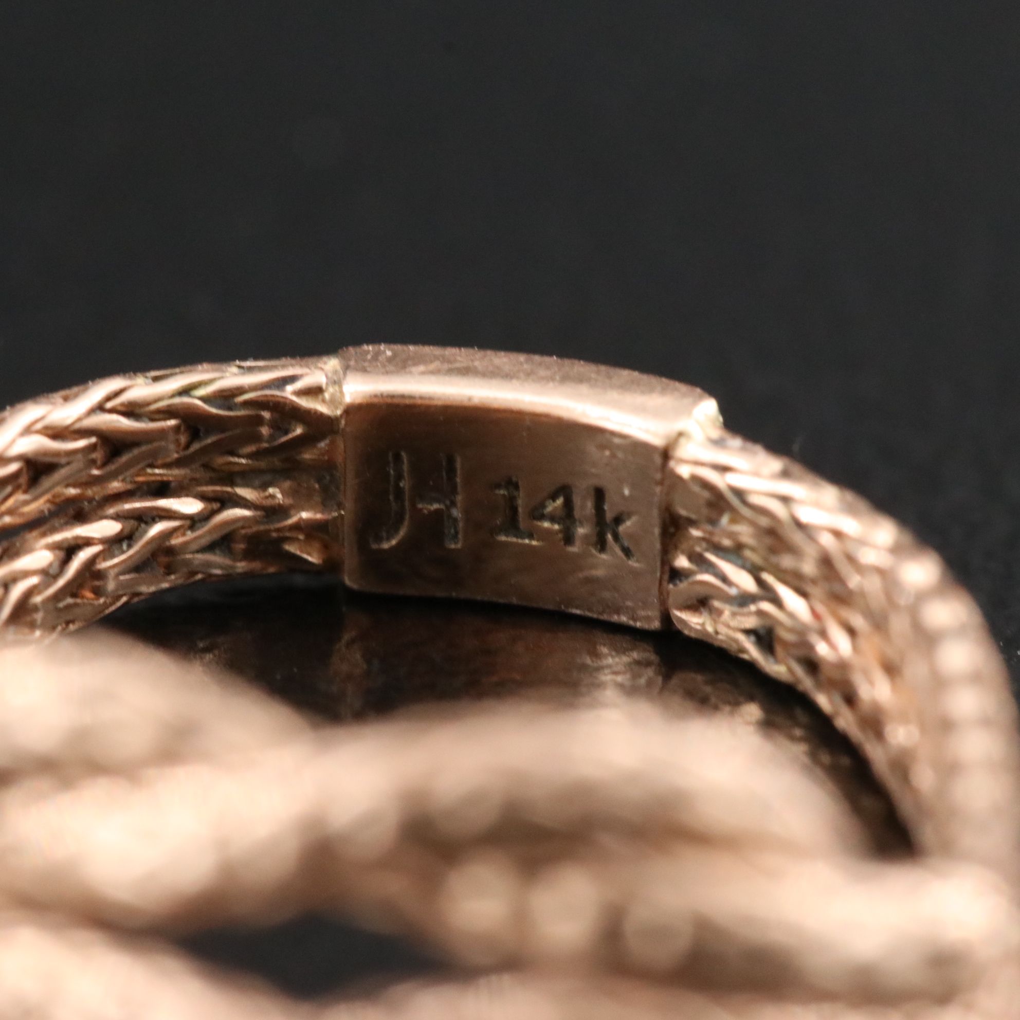 John Hardy 14K Rose Gold Love Knot Ring