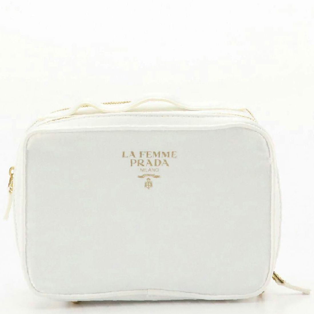 Prada La Femme White Vanity Case with Box