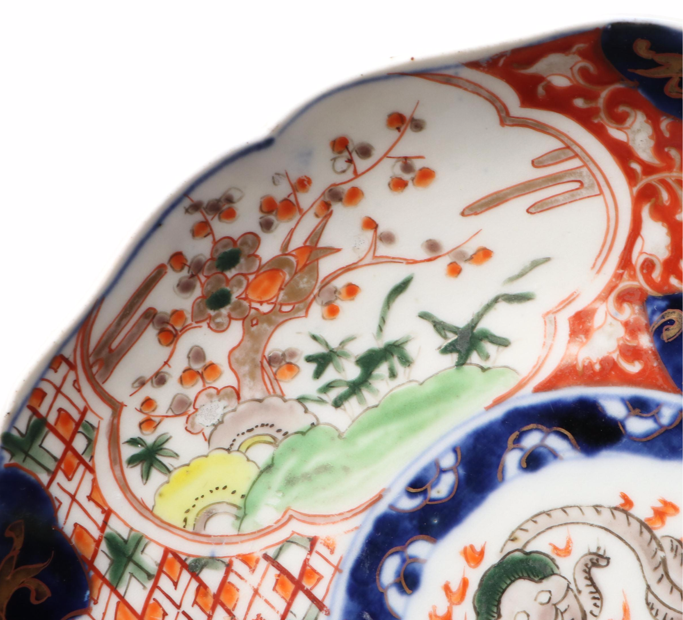 Imari Ware Porcelain Charger and Plates