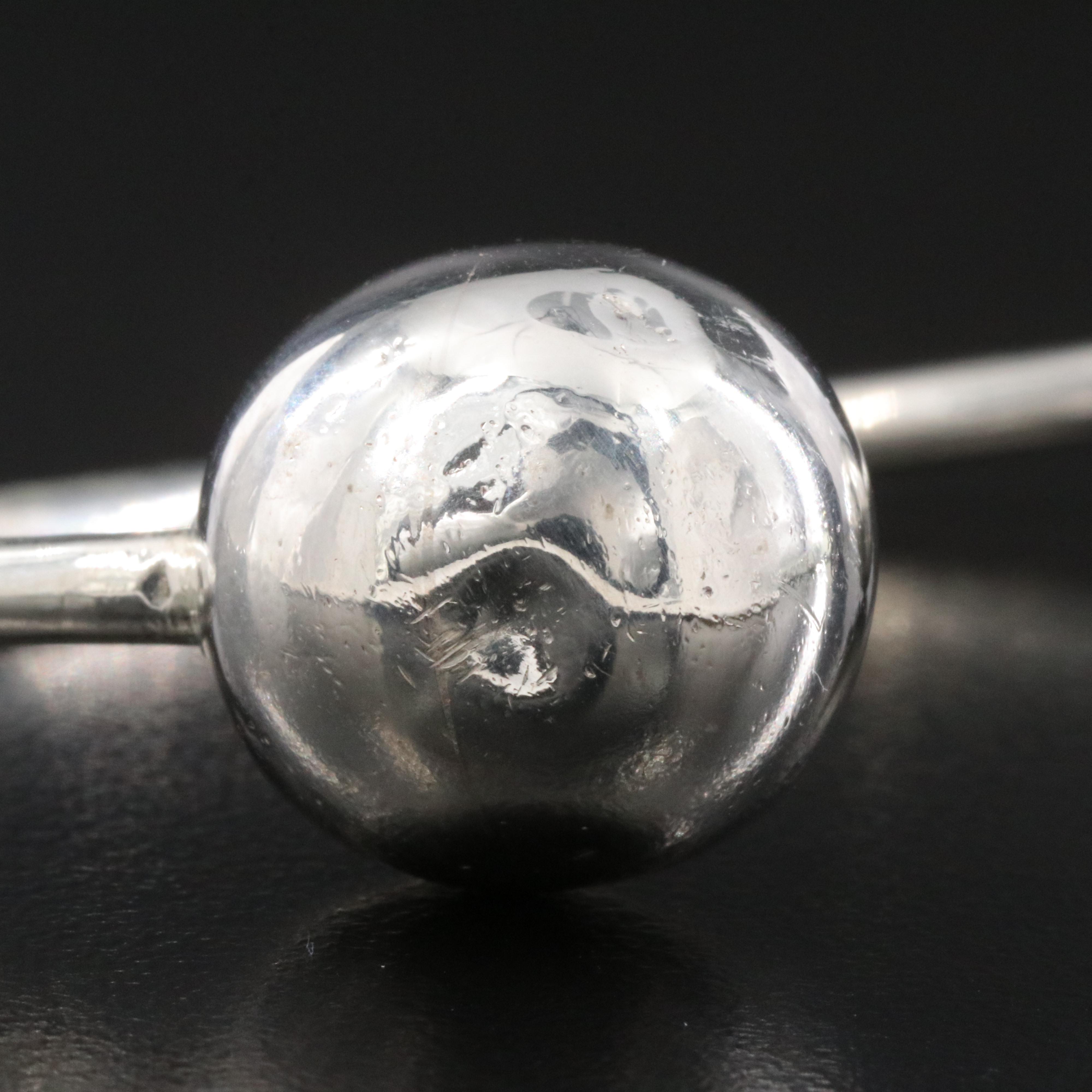 Sterling Barbell Bracelet