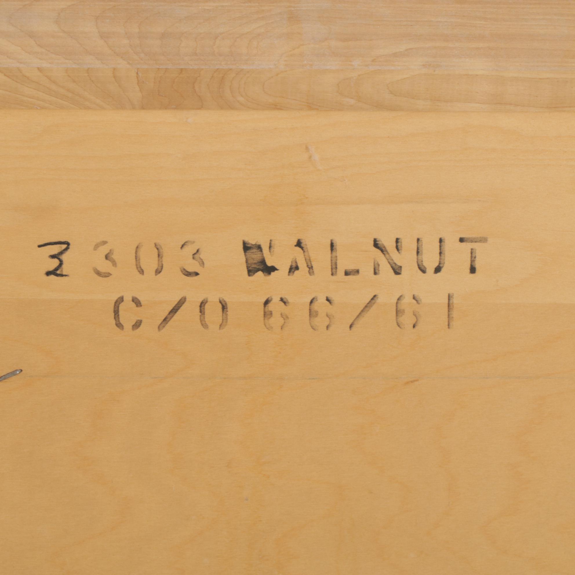 J.W. Kilgour Mid Century Modern Walnut Dresser, Mid-20th Century