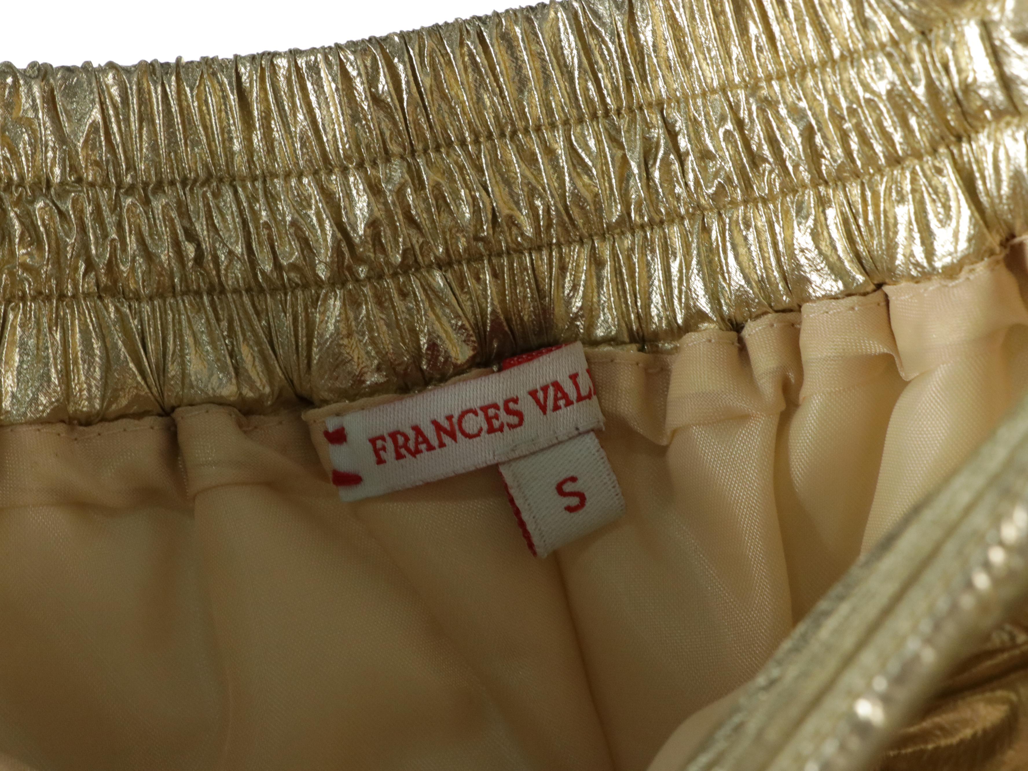 Frances Valentine Metallic Quilted Miniskirt, Zara Striped Tank, More Separates