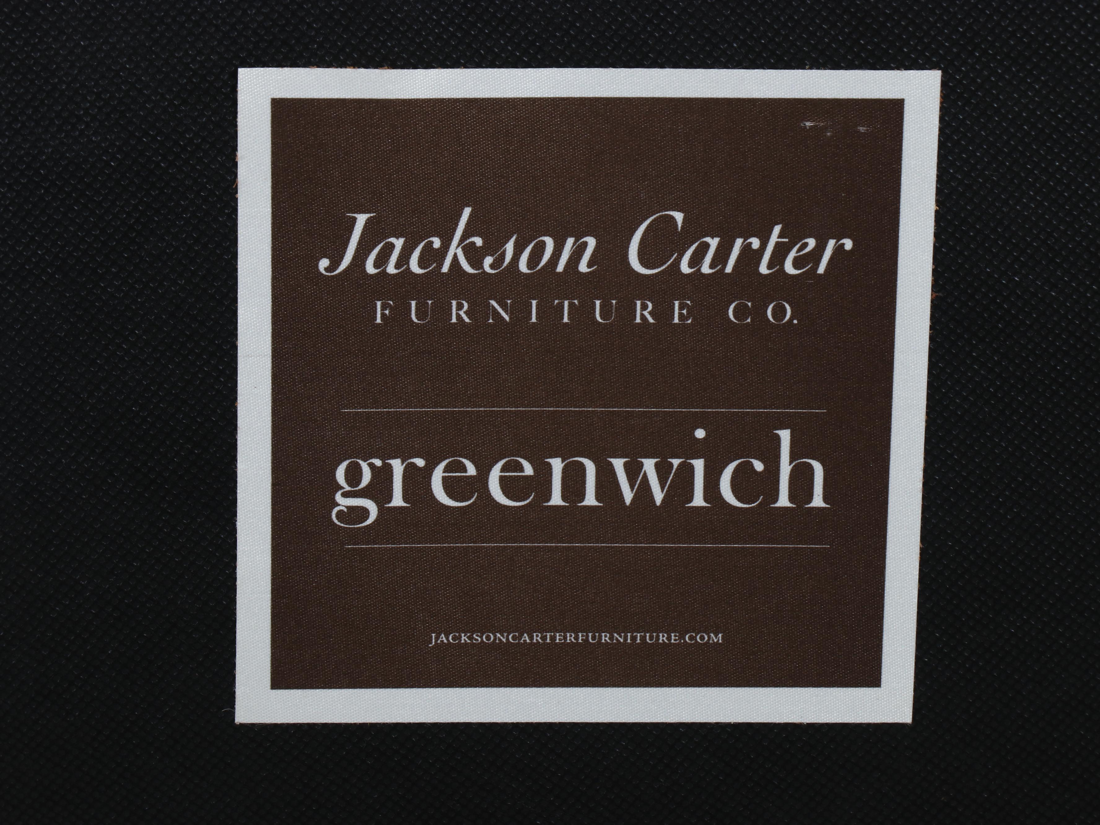 Jackson Carter Furniture Co. "Greenwich" Mahogany and Leather Armchair