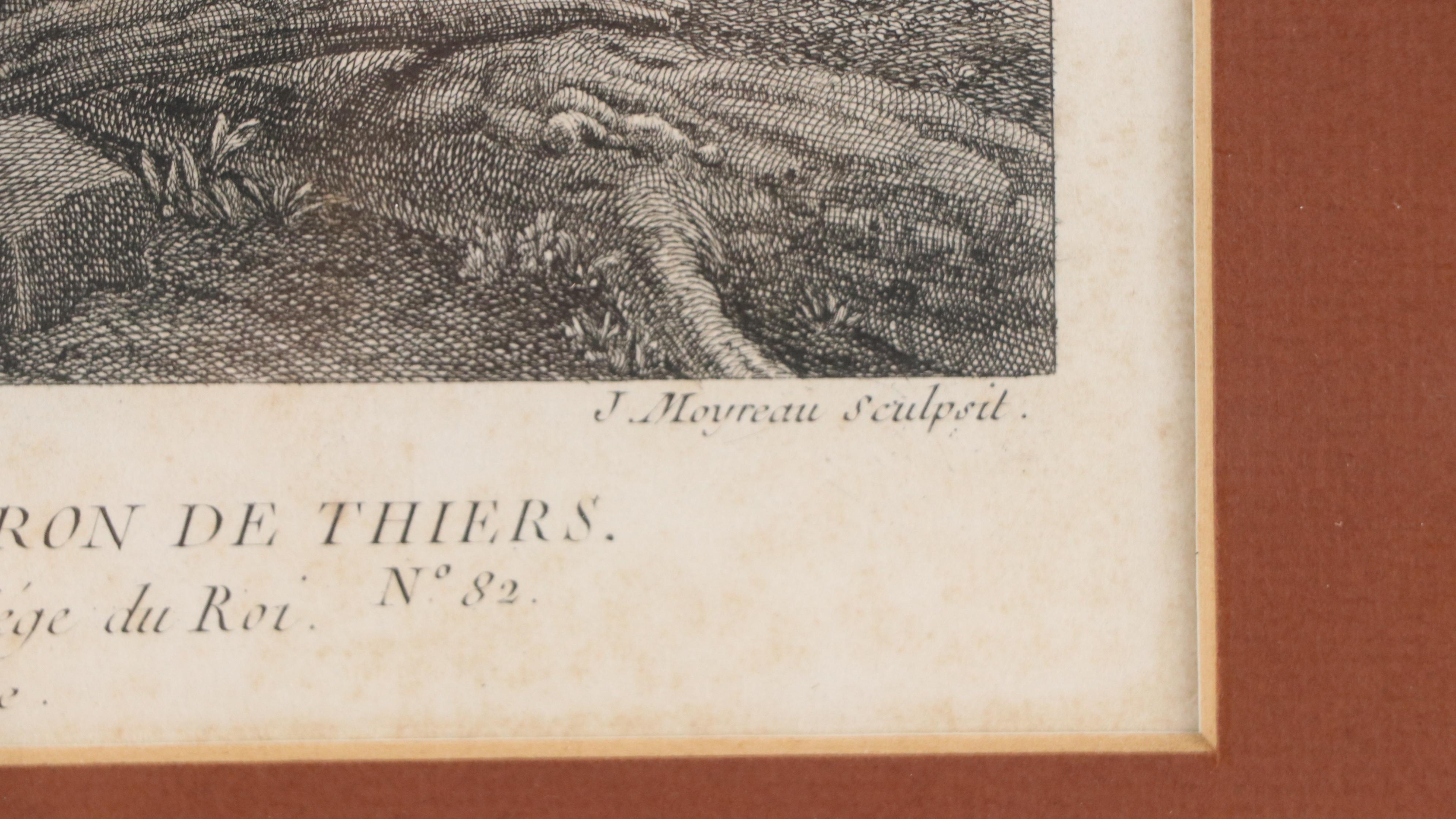 French School Engraving After Philips Wouwerman "L'Ecuyer Du Manege," 1756