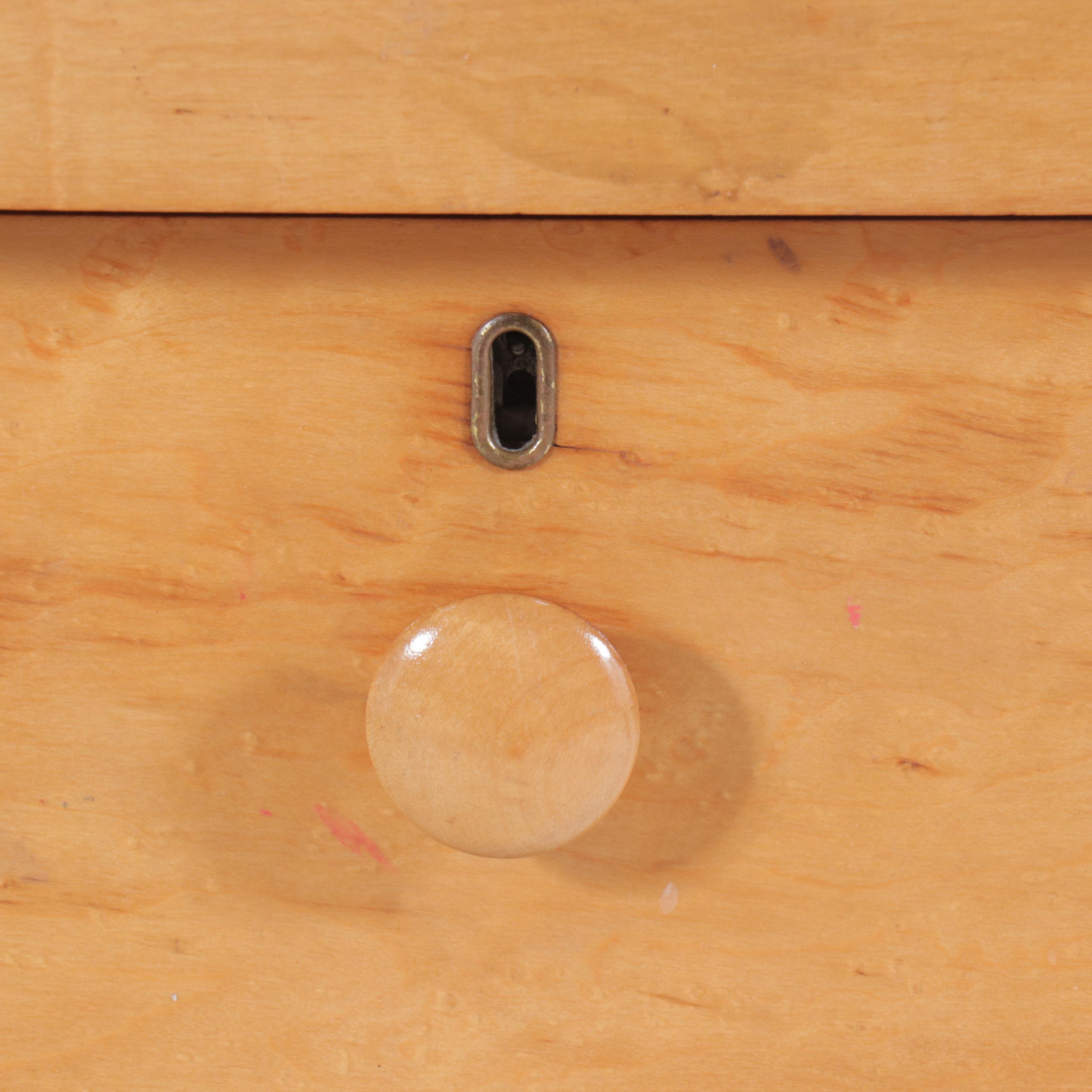 The Geyler Furniture Empire Style Maple Four-Drawer Chest, Early 20th Century