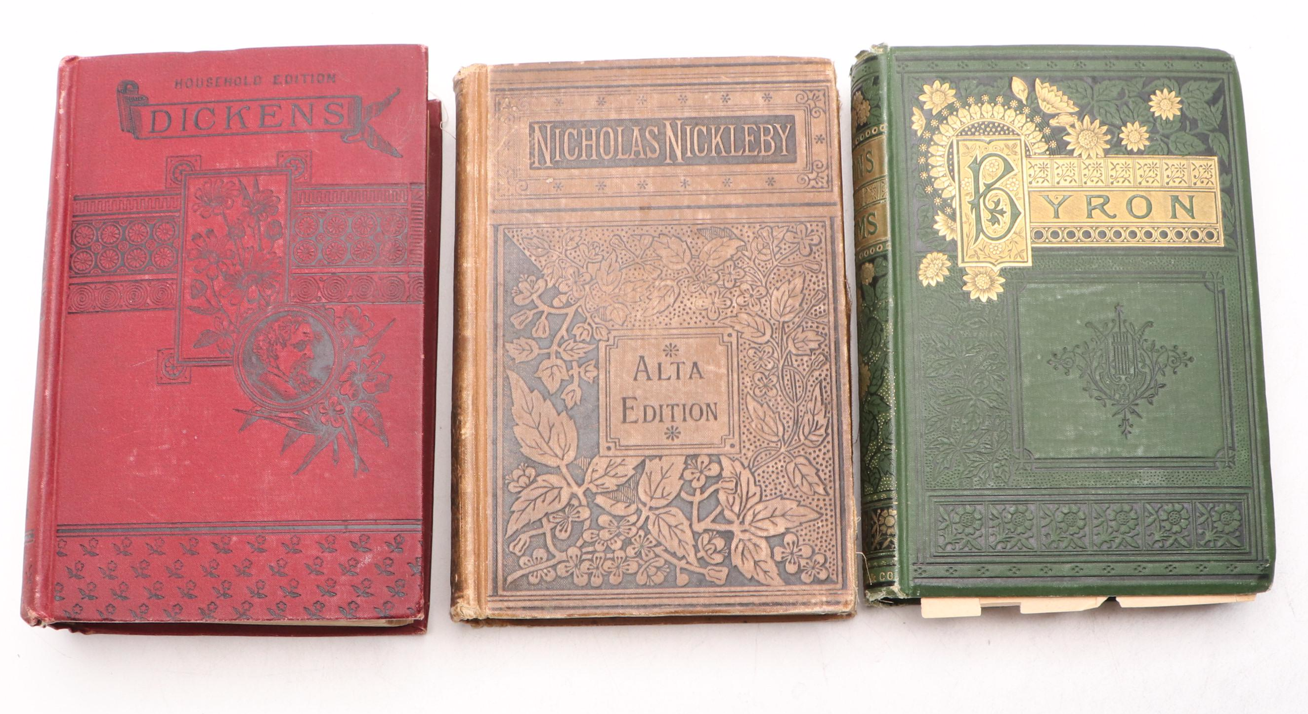 Household Edition "Dombey and Son" by Charles Dickens and More Books