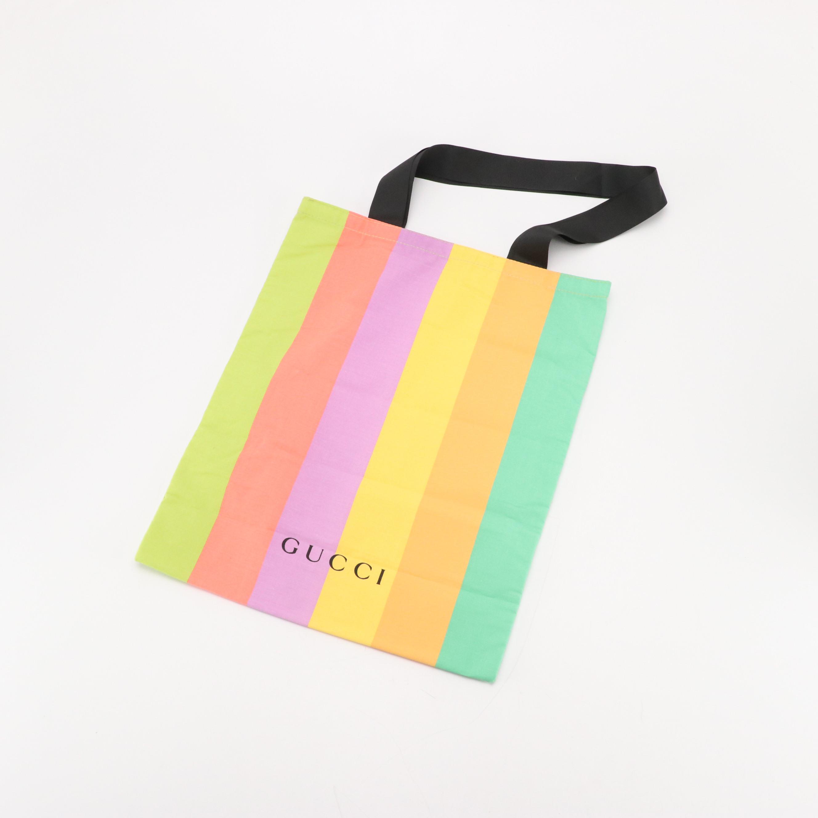 Gucci Empowering Dream-Makers Promotional Tote, Note Pad, Pen and Lanyard