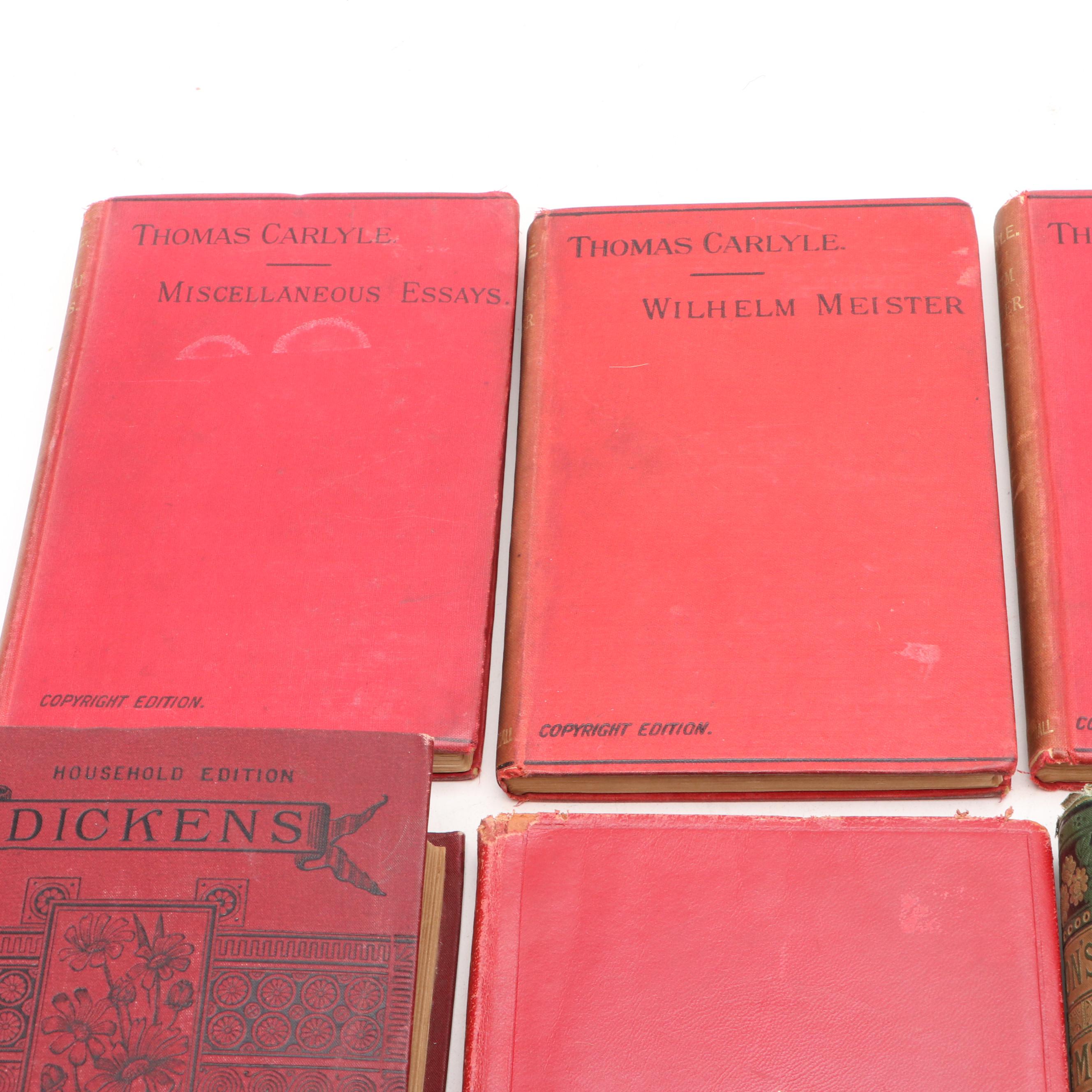 Household Edition "Dombey and Son" by Charles Dickens and More Books