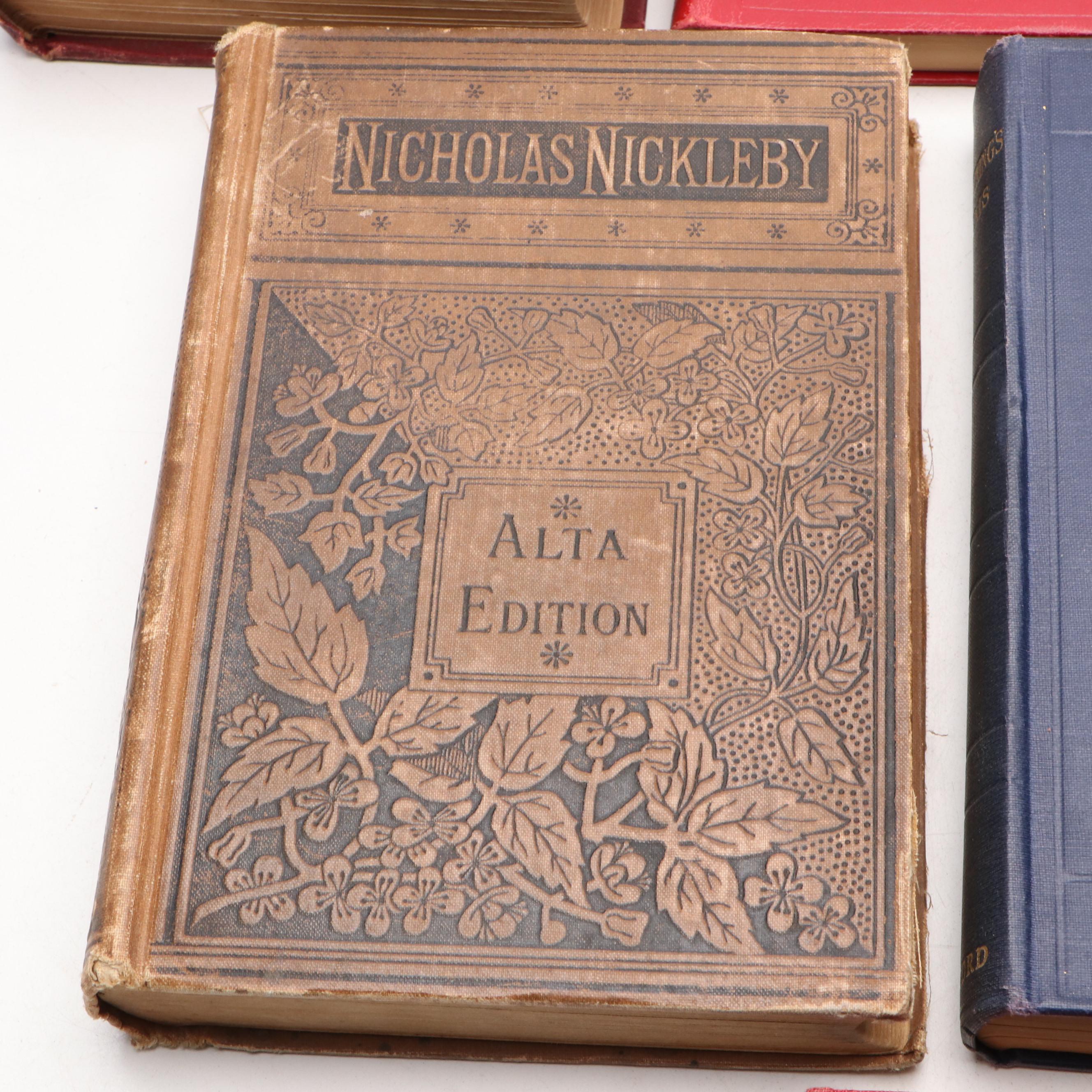 Household Edition "Dombey and Son" by Charles Dickens and More Books