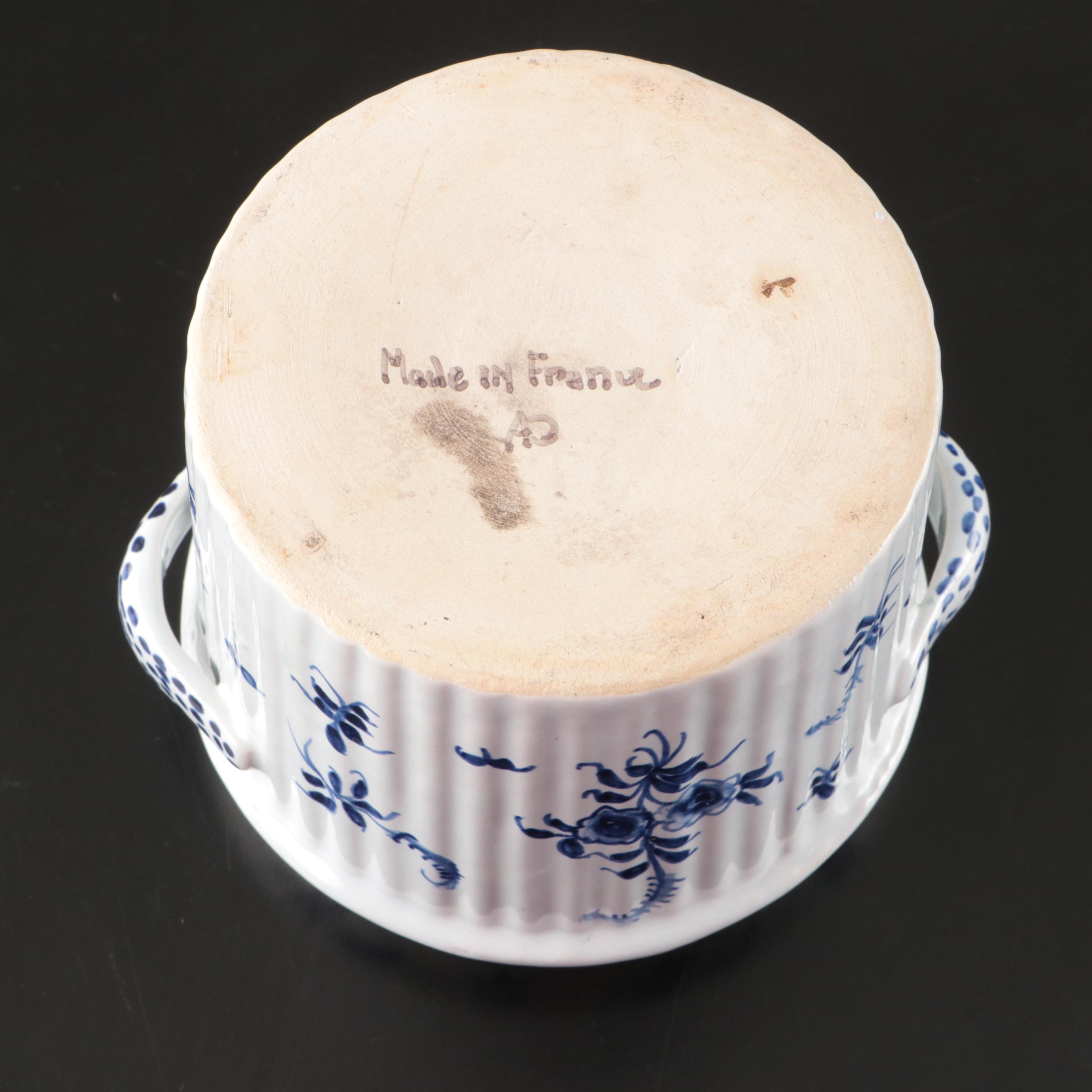 Porcelaine de Paris "Ming Bleu" with Hermès "Toucans" Bowl and Other Decor