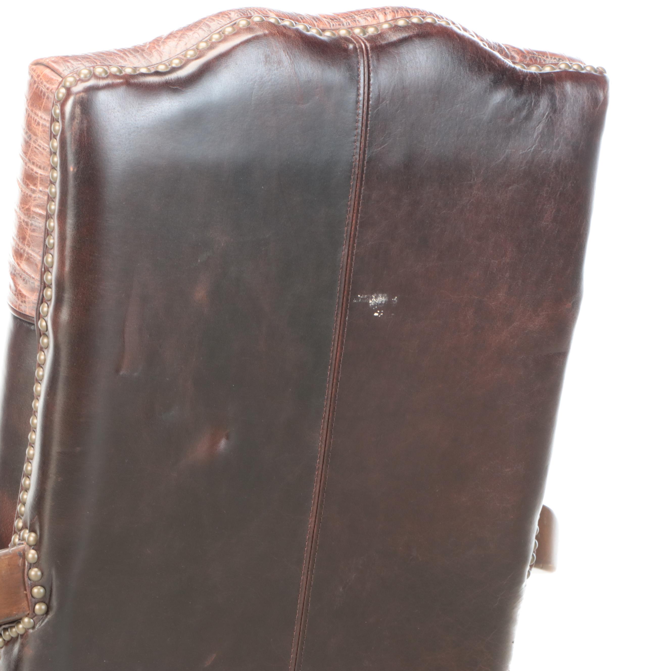 Leather Swivel Desk Chair