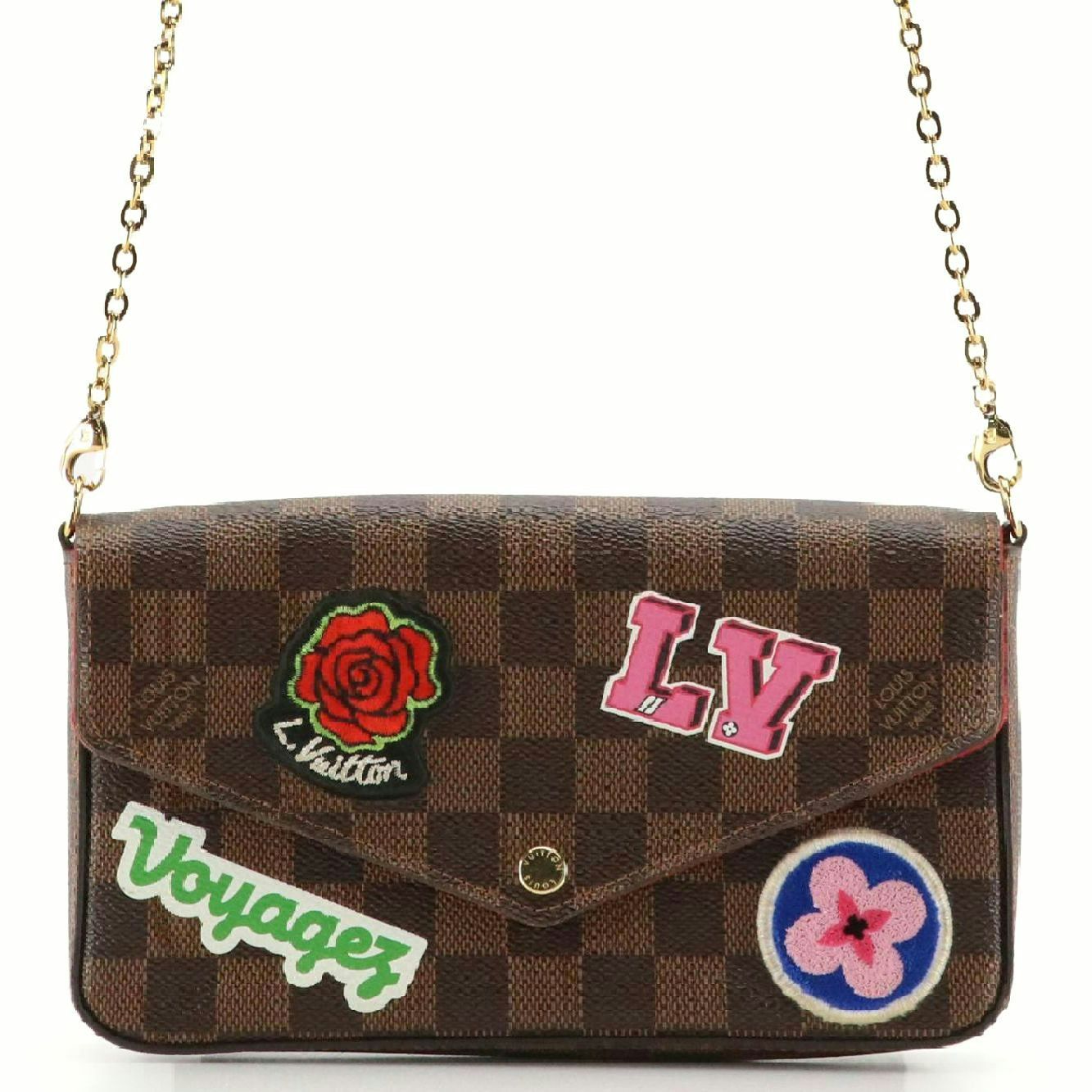 Louis Vuitton Capsule Hiver Patch Félicie Pochette Crossbody in Monogram Canvas