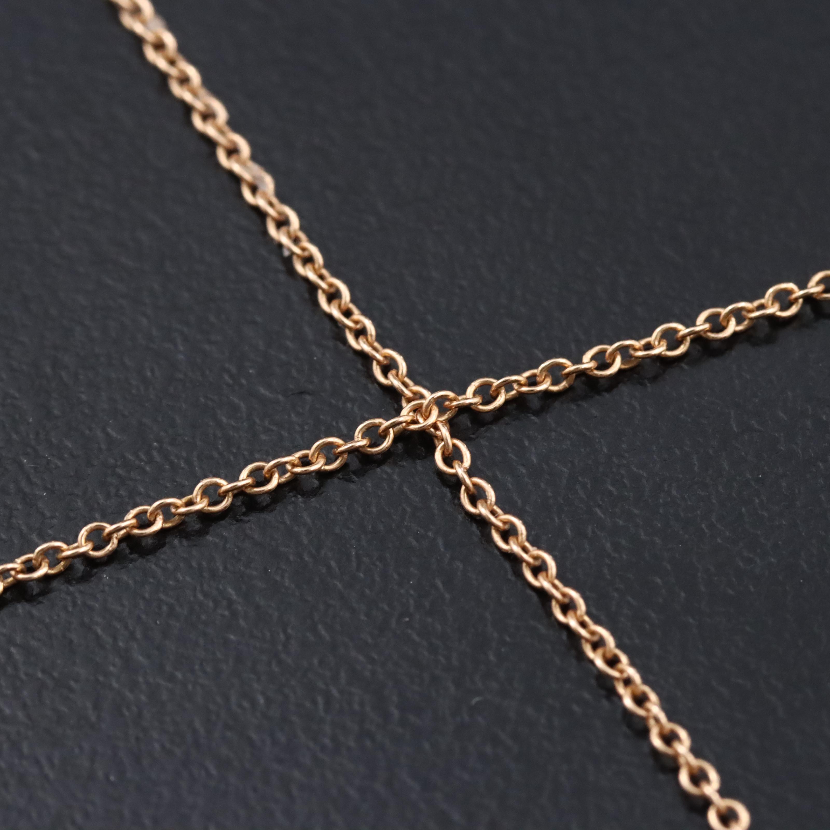 Tiffany & Co. T Smile 18K Rose Gold Necklace