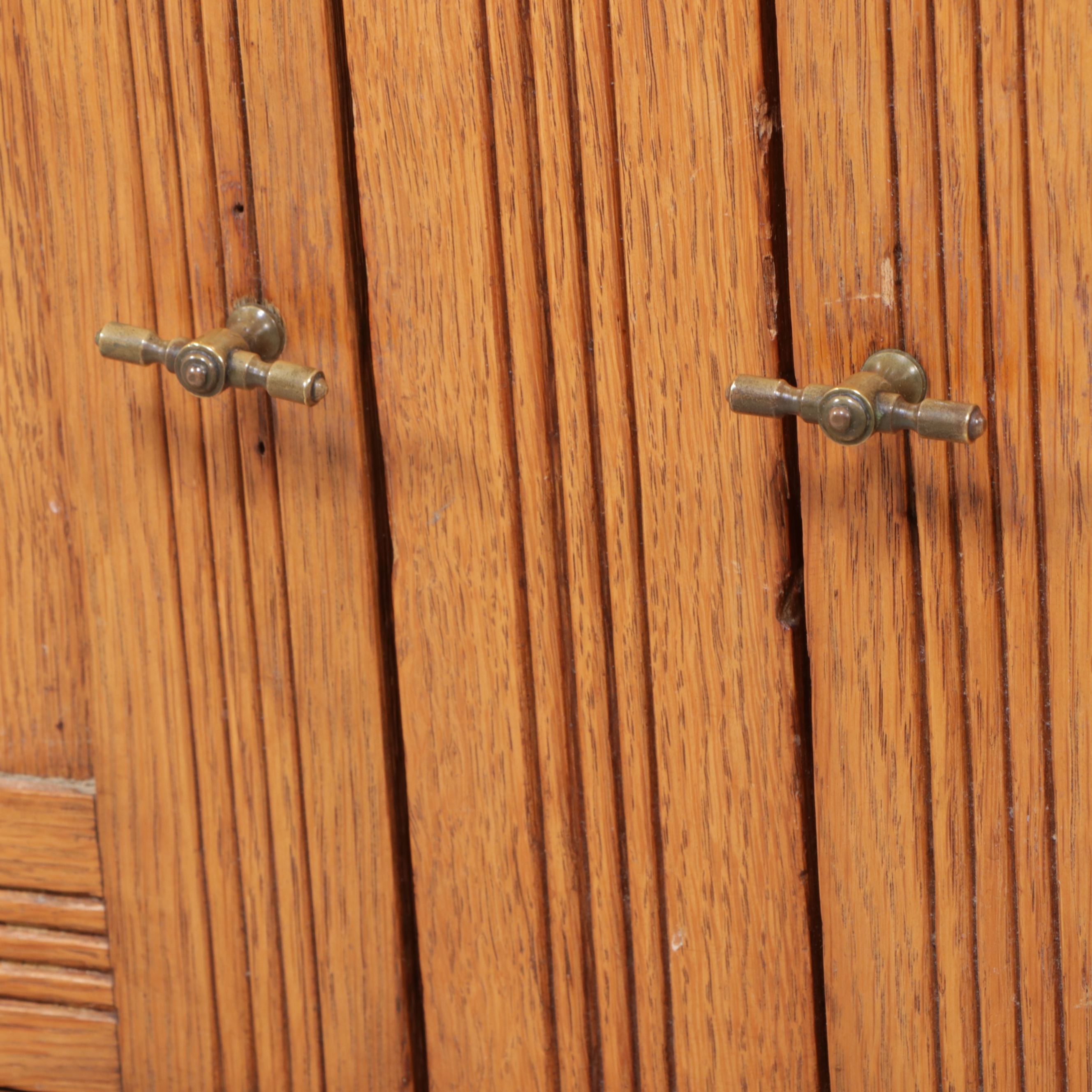 Victorian Oak Cabinet, Late 19th/ Early 20th Century