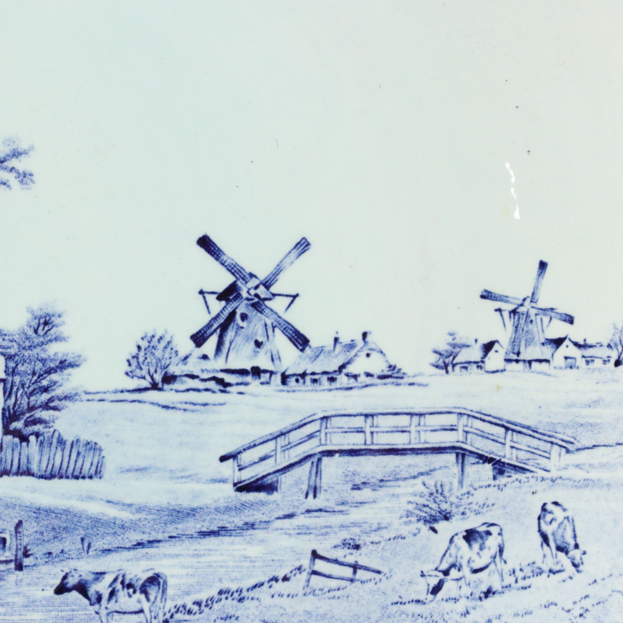 Delft Porcelain Wall Plates, Napkin Rings & Piggy Bank