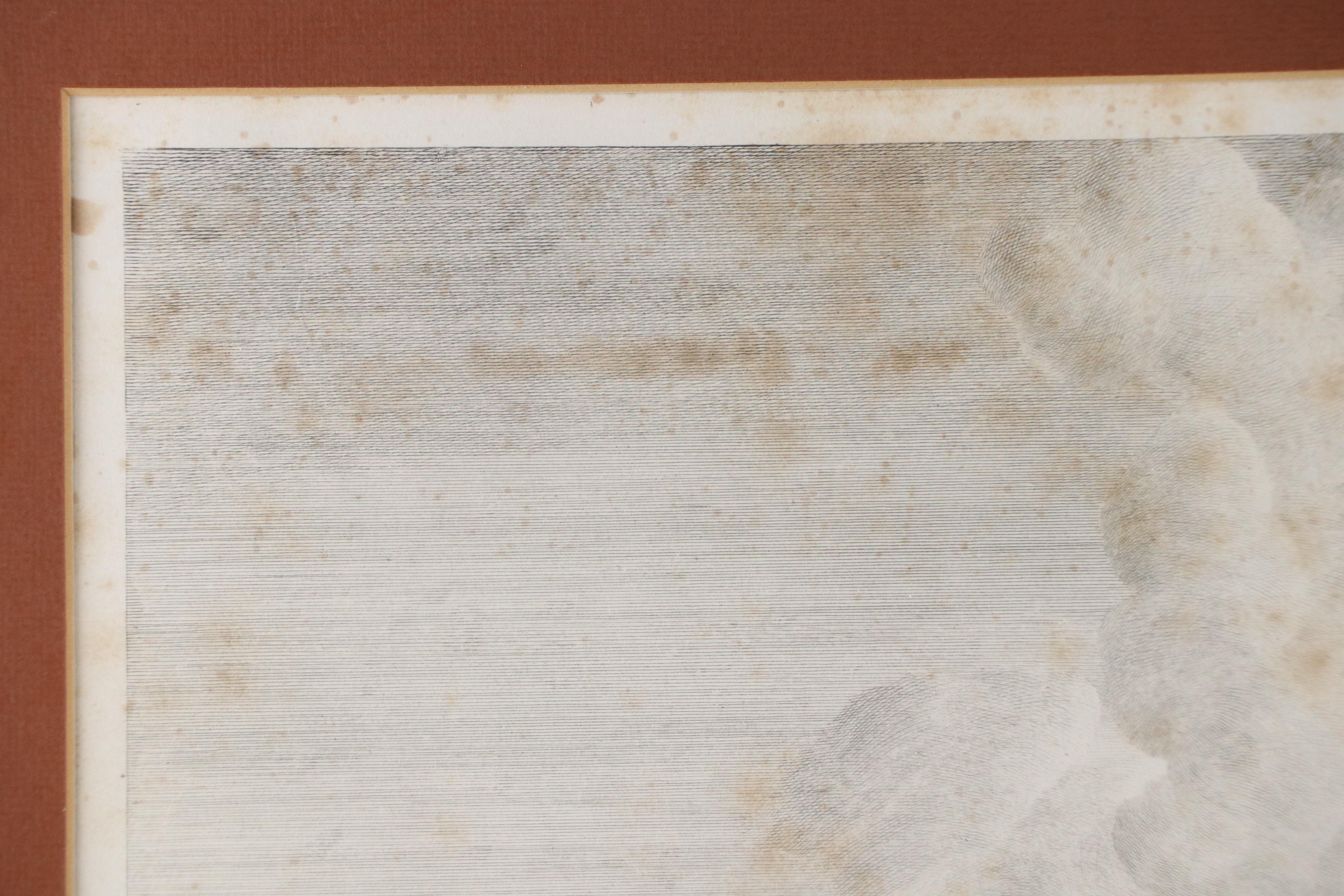 French School Engraving After Philips Wouwerman "L'Accident du Chasseur," 1747