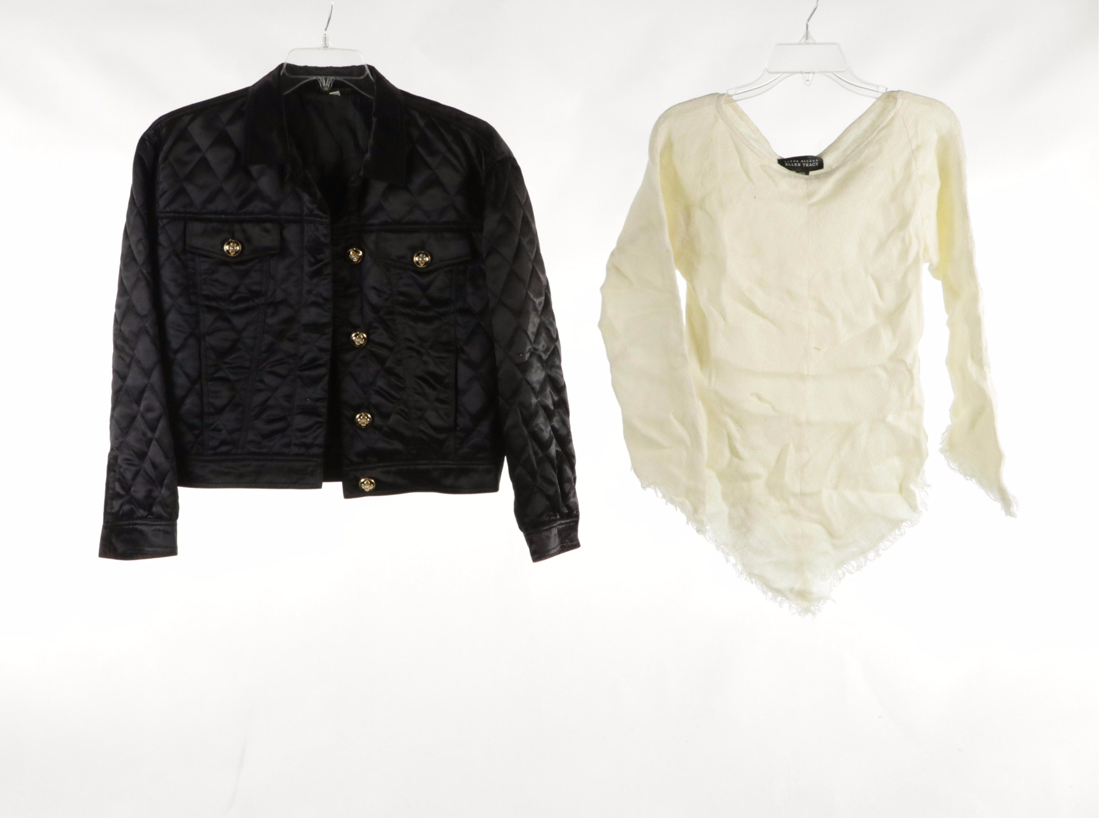 Kathryn Conover Quilted Satin Jacket, Barneys New York & Other Linen Pants, More