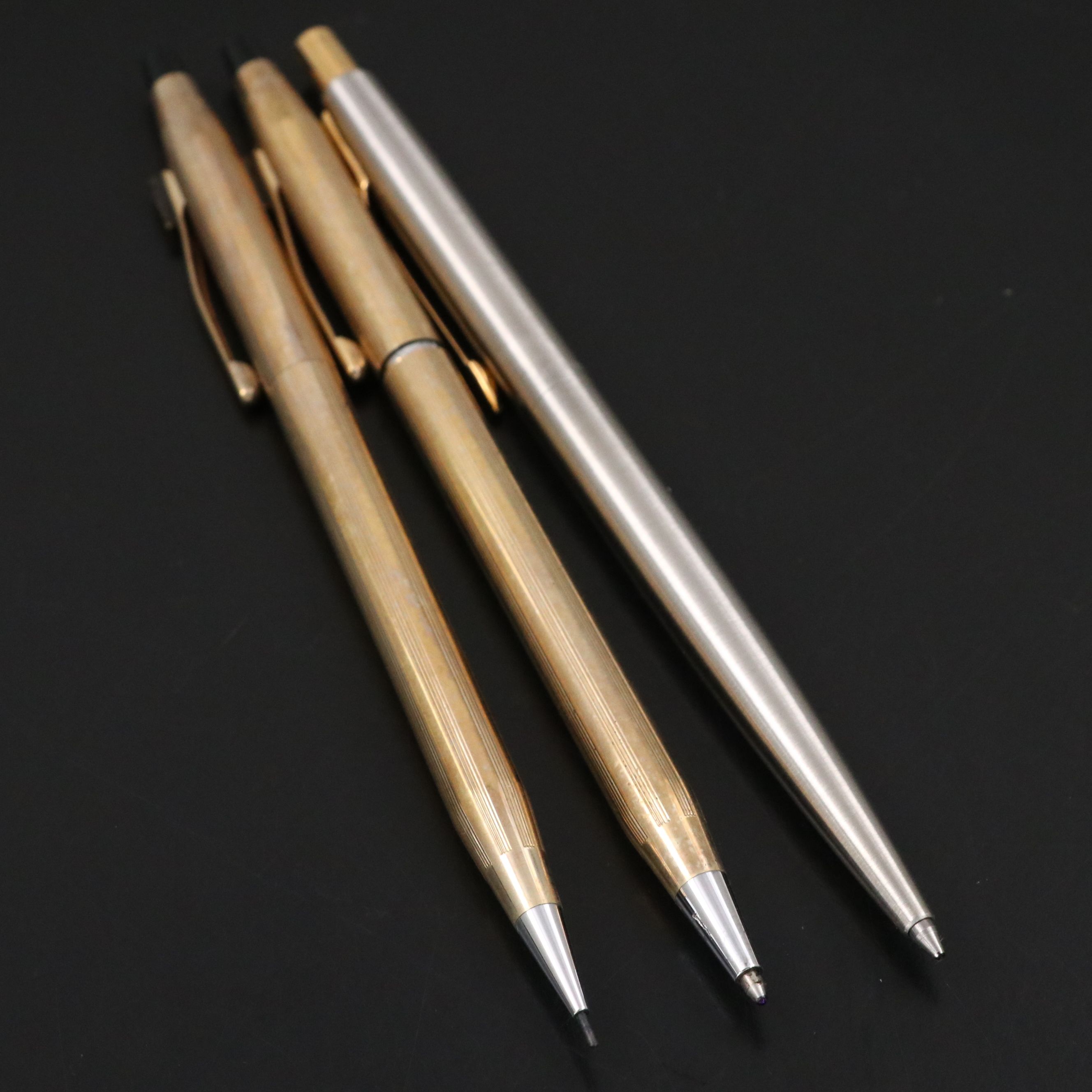 Cross for RCA 10K Gold-Filled Pen and Pencil Set with Parker Pen, Cases