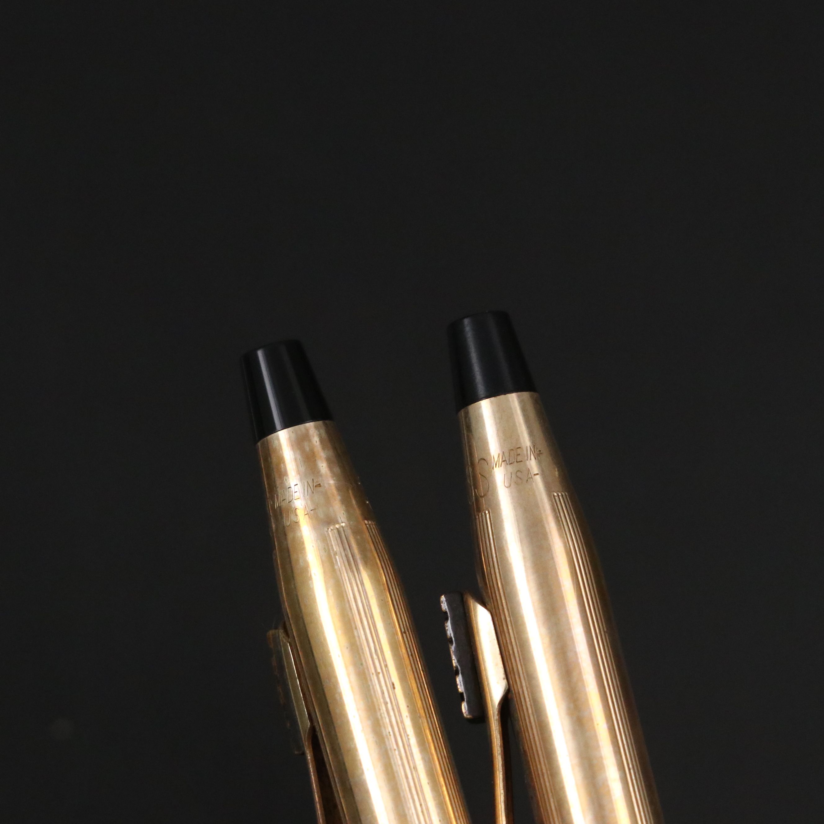 Cross for RCA 10K Gold-Filled Pen and Pencil Set with Parker Pen, Cases