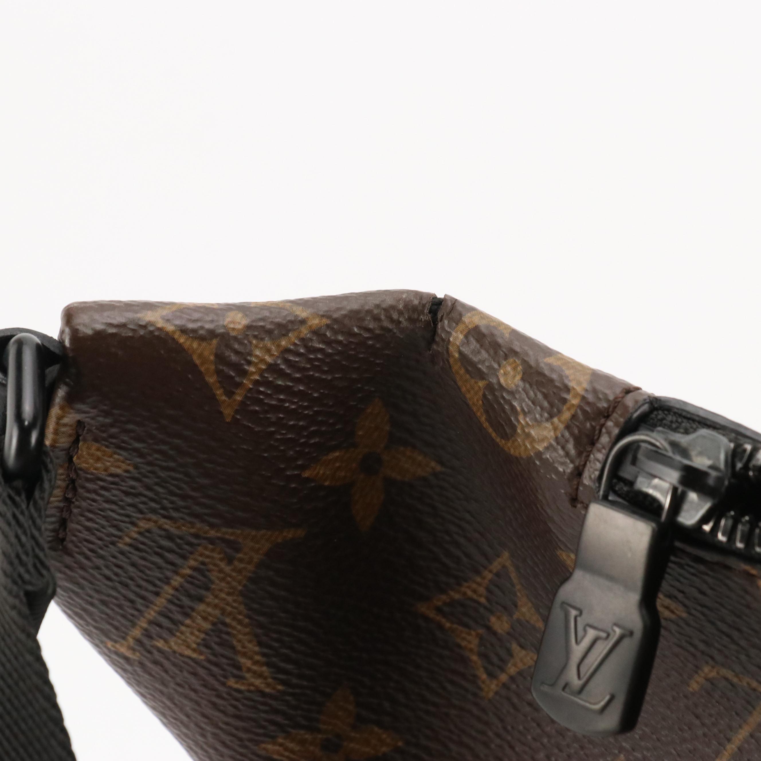 Louis Vuitton Macassar Christopher Bumbag in Monogram Canvas and Black Leather