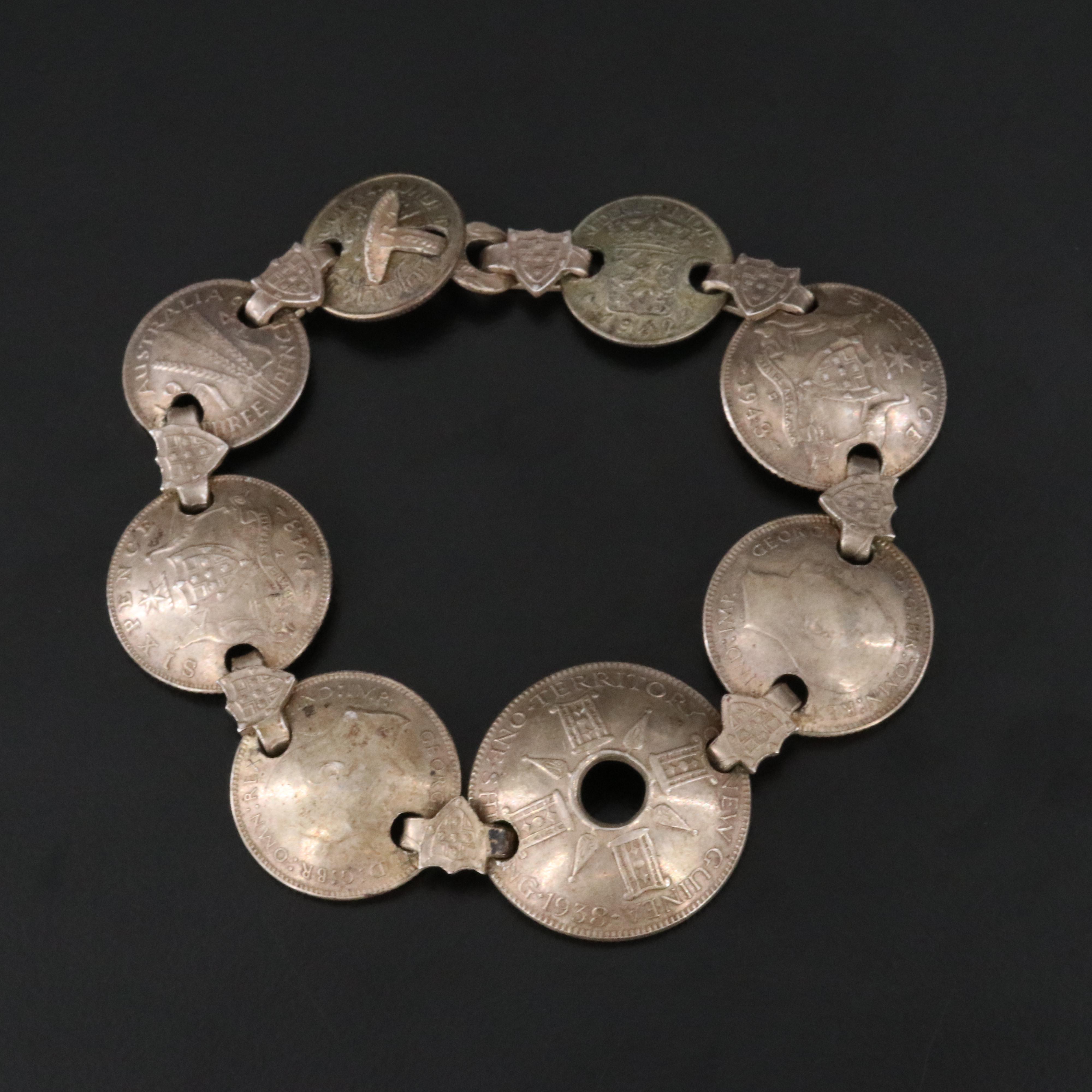 1940s Coin Bracelet