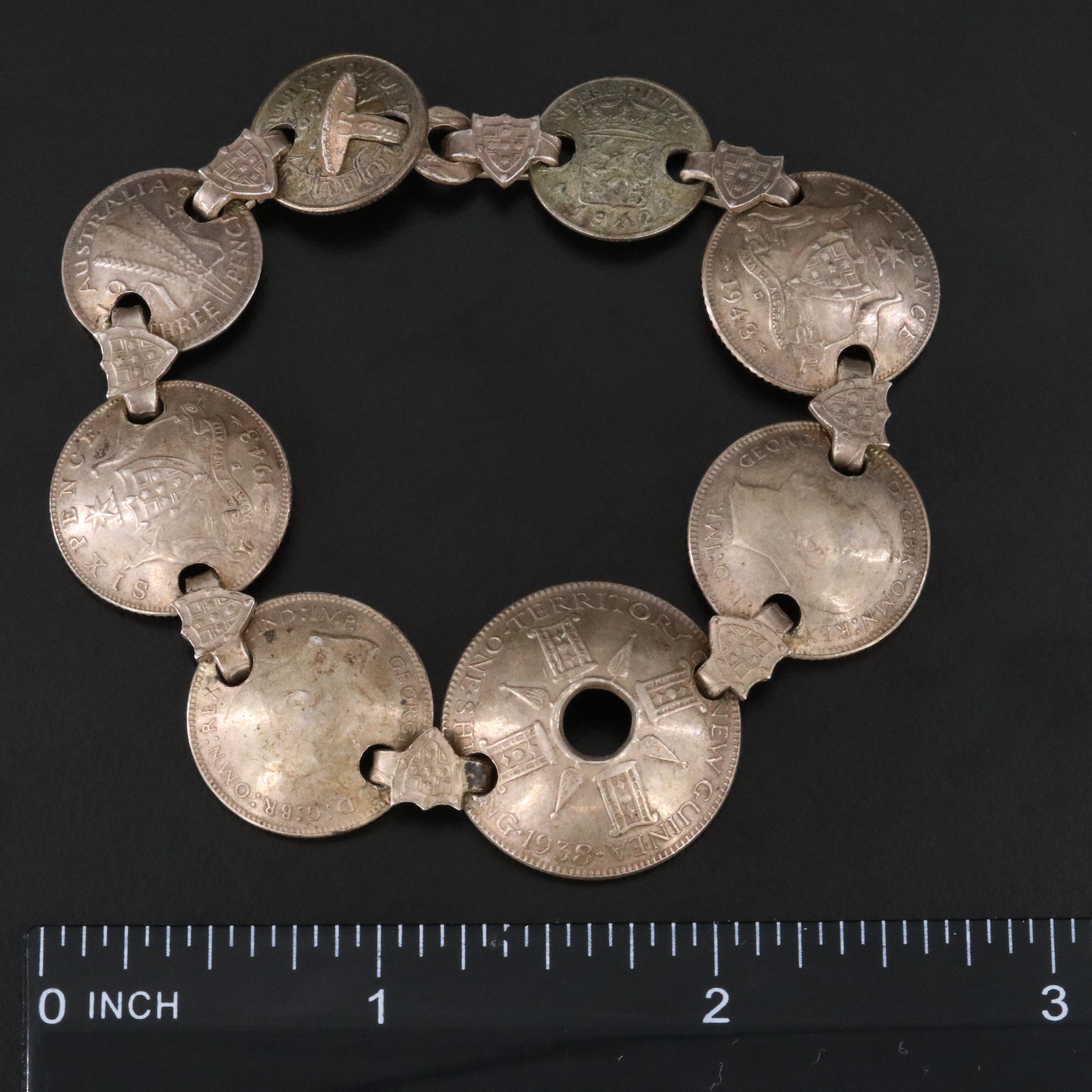 1940s Coin Bracelet