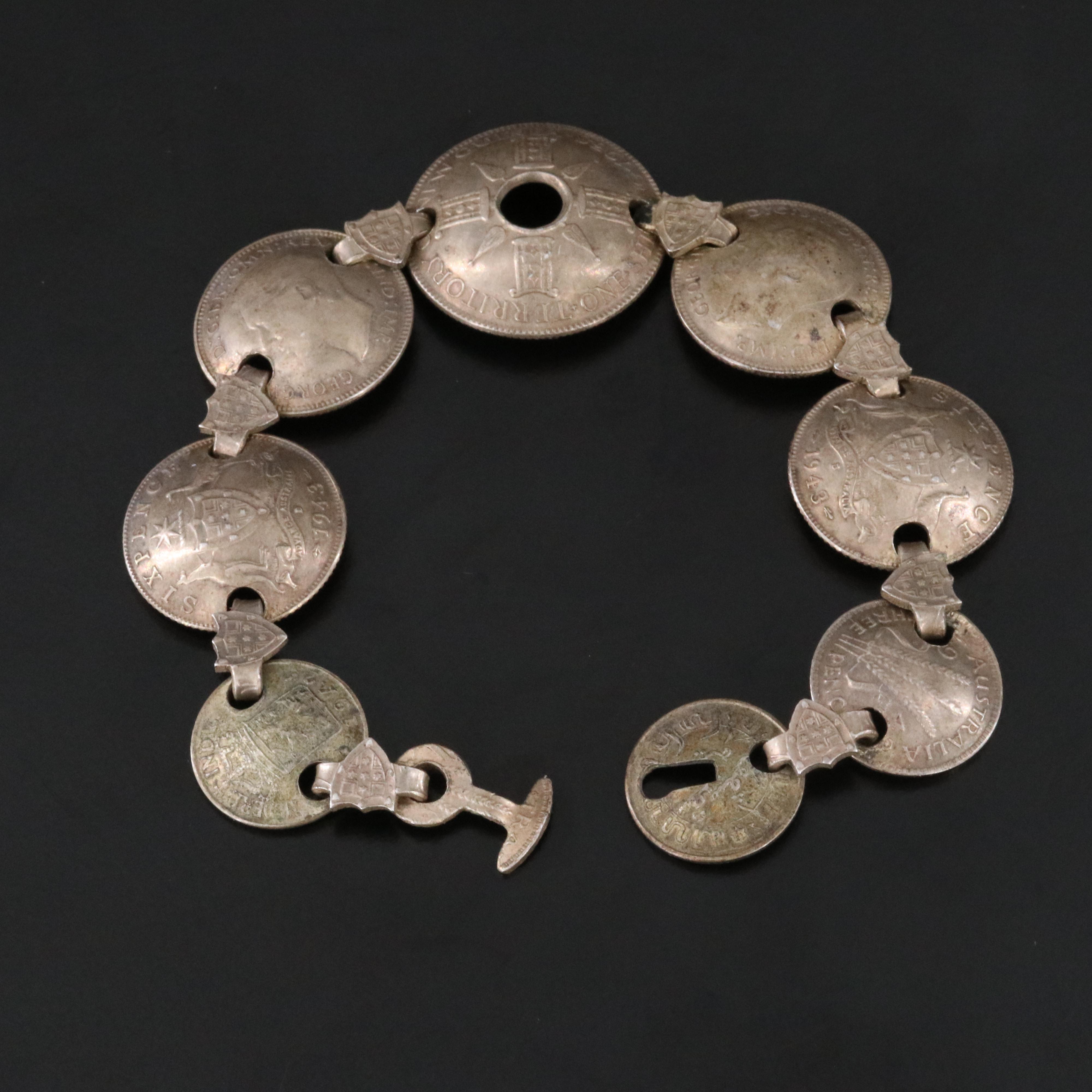 1940s Coin Bracelet