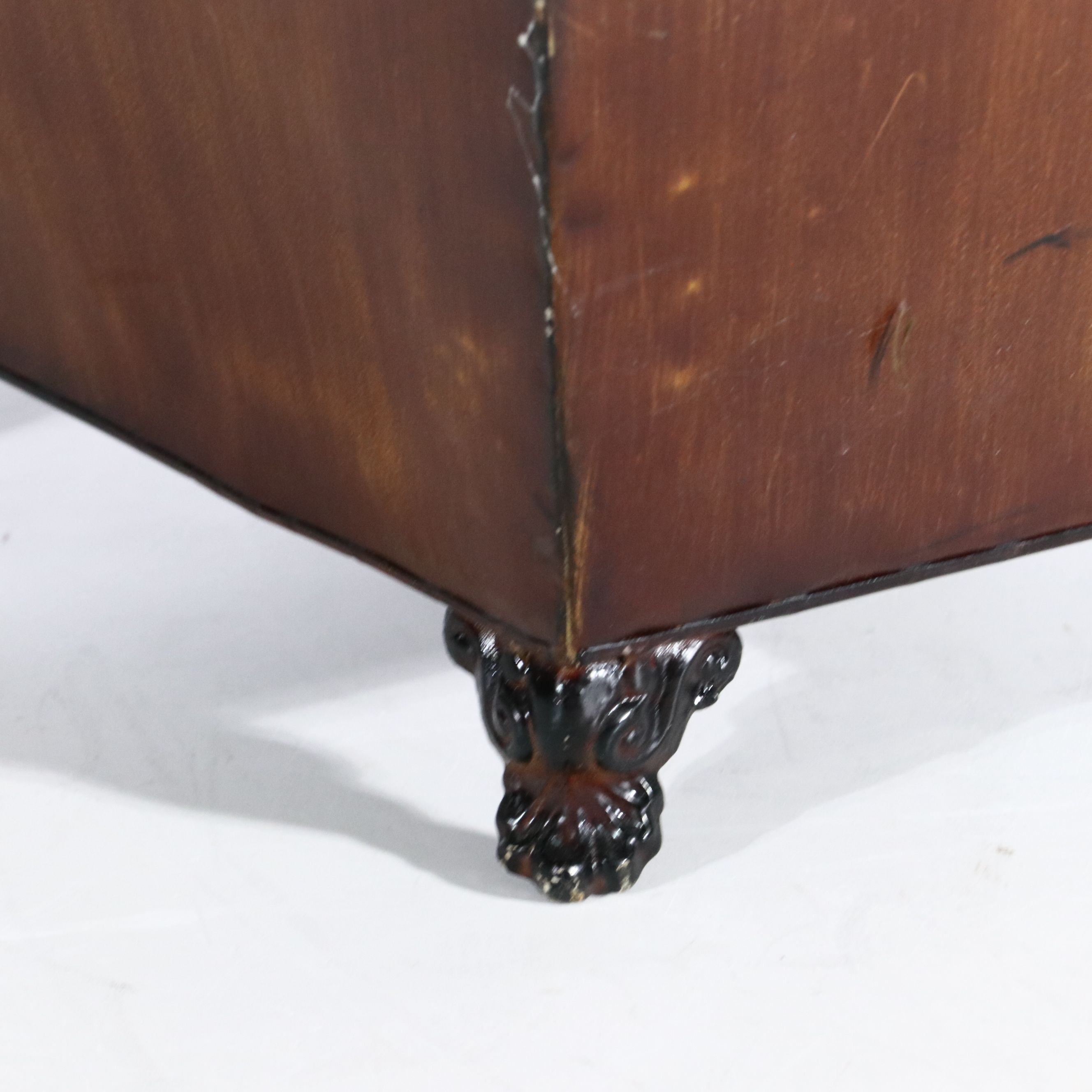 Artificial Grass in Ashland Metal Planter with Large Wooden Gourd Vase