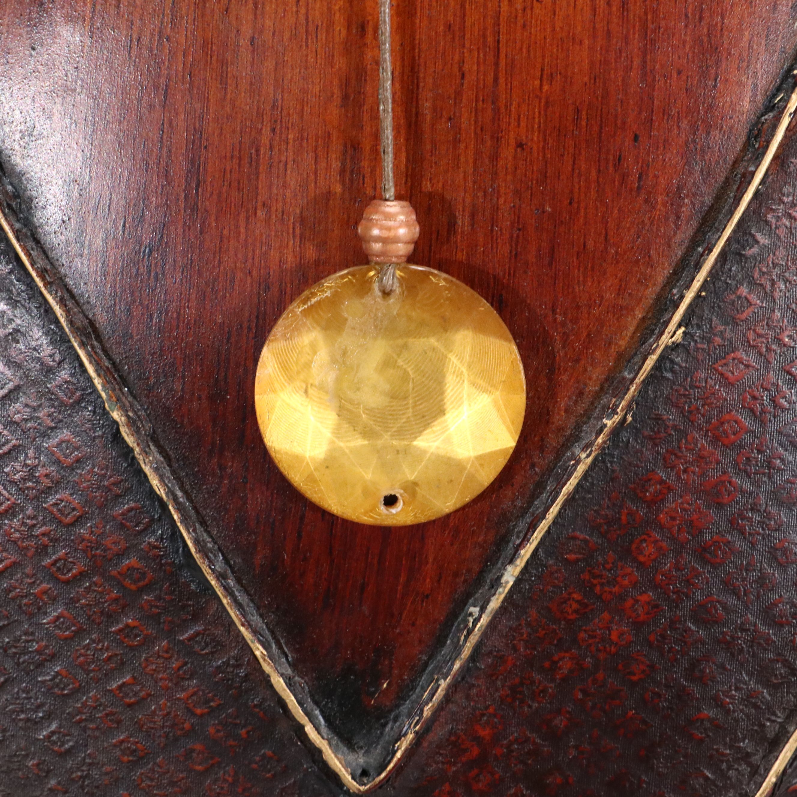 Artificial Grass in Ashland Metal Planter with Large Wooden Gourd Vase