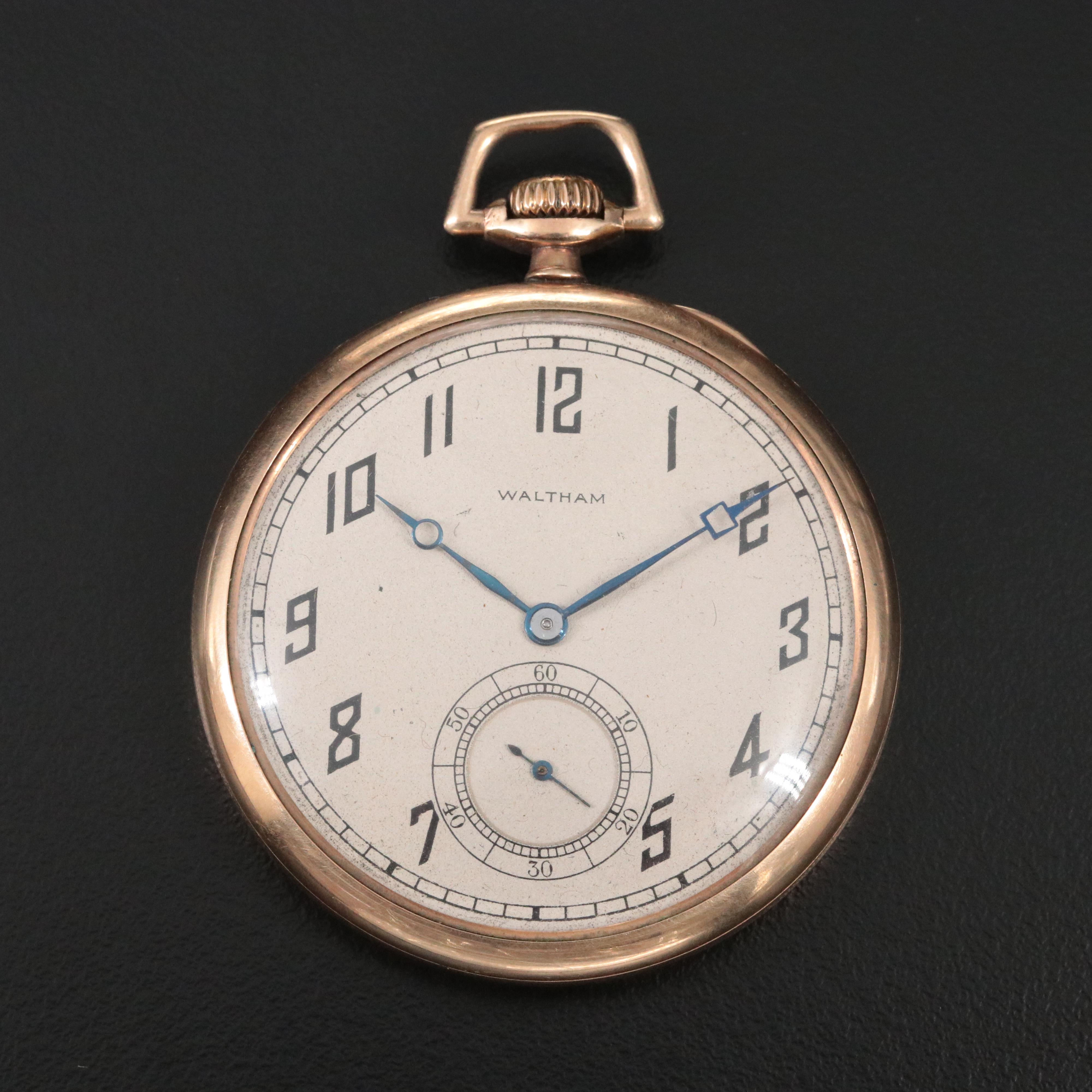 Antique 1917 Waltham Size 14 Gold-Filled Pocket Watch