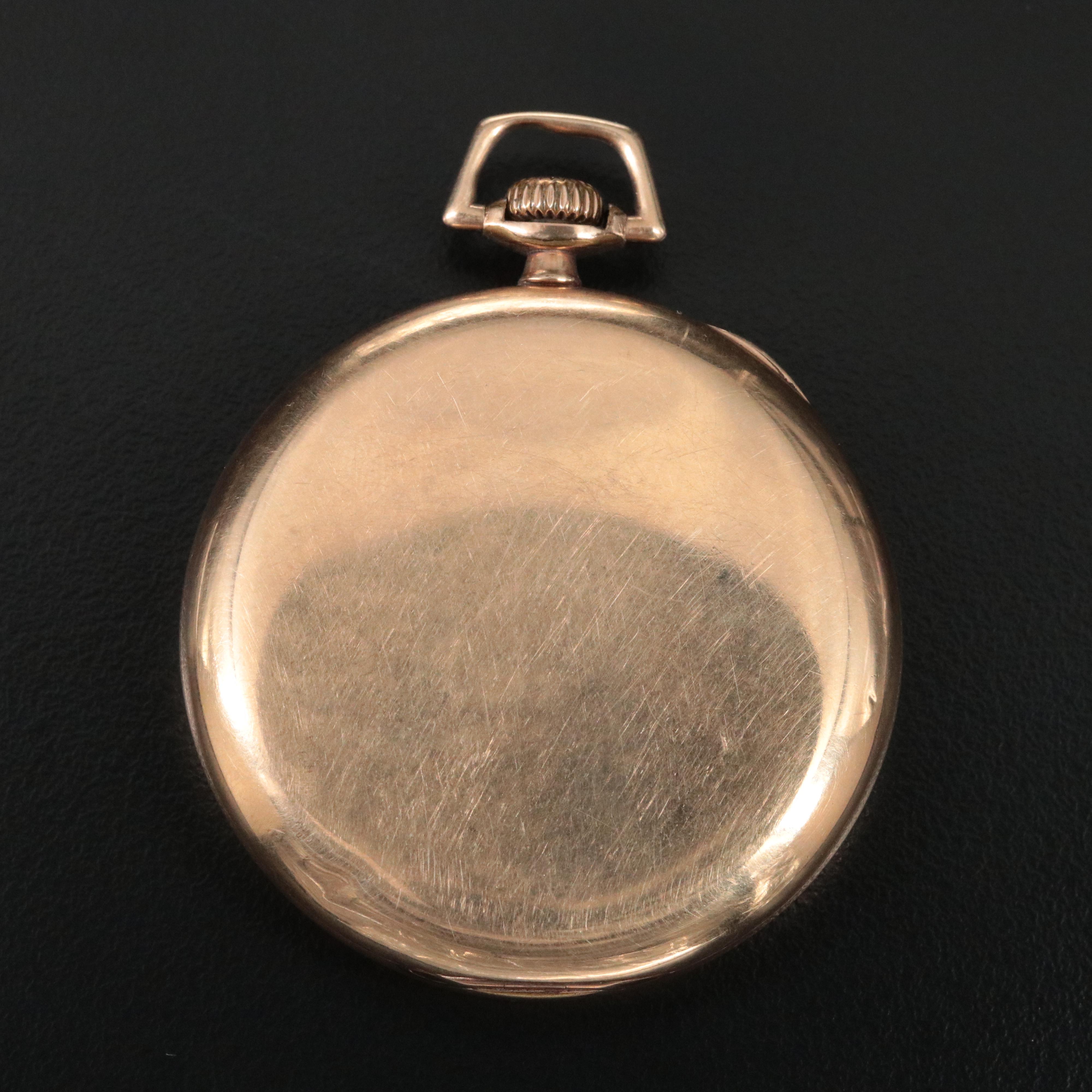 Antique 1917 Waltham Size 14 Gold-Filled Pocket Watch