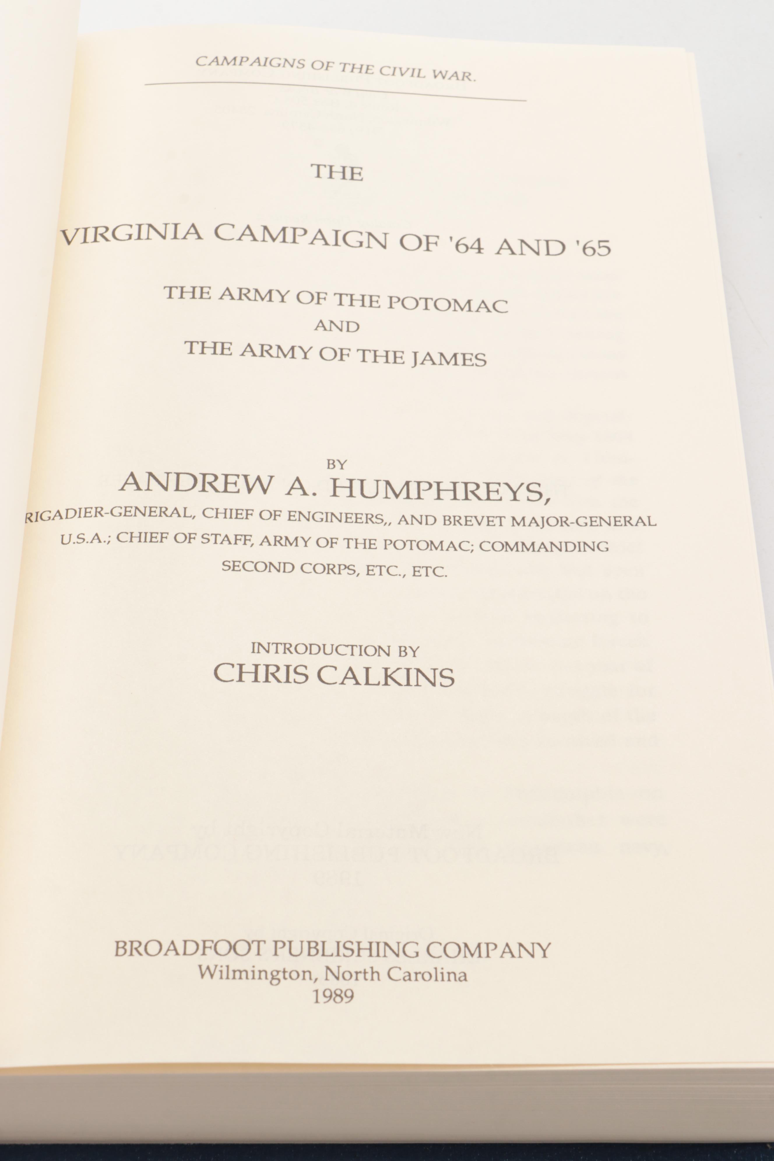 "Campaigns of the Civil War" Fifteen-Volume Set, Late 20th Century