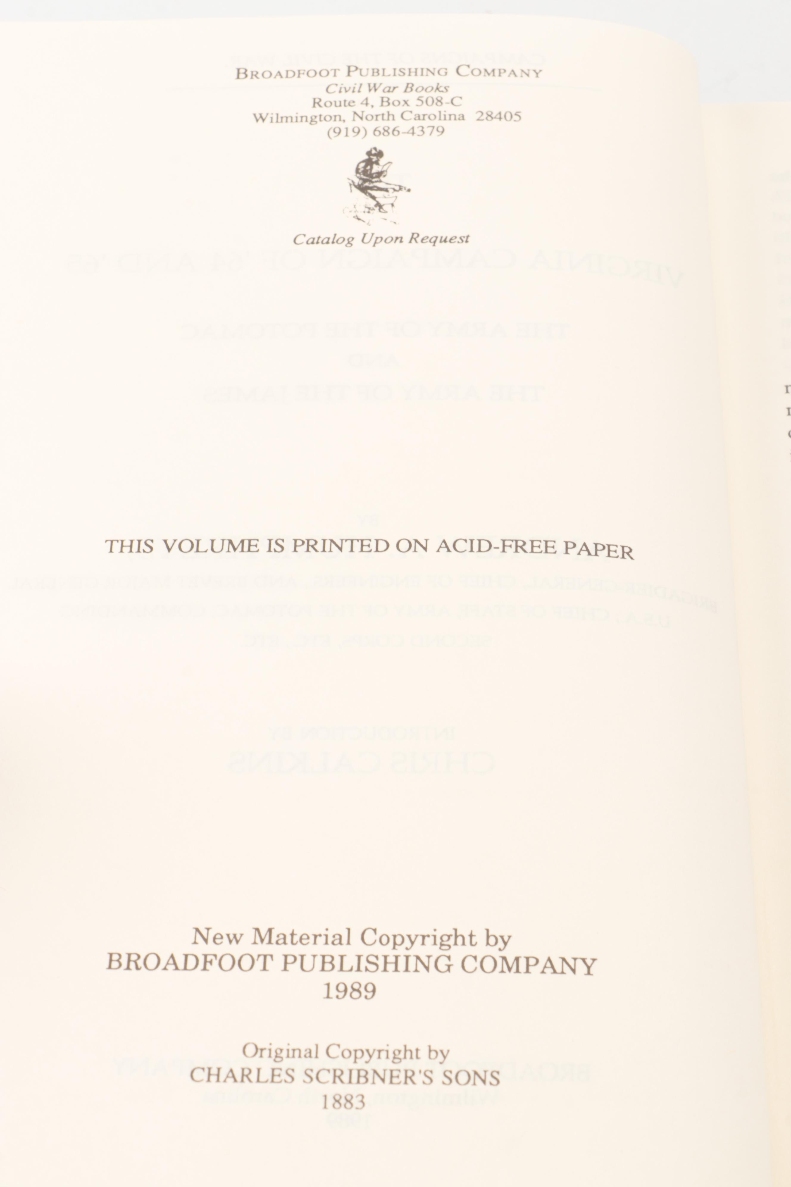 "Campaigns of the Civil War" Fifteen-Volume Set, Late 20th Century