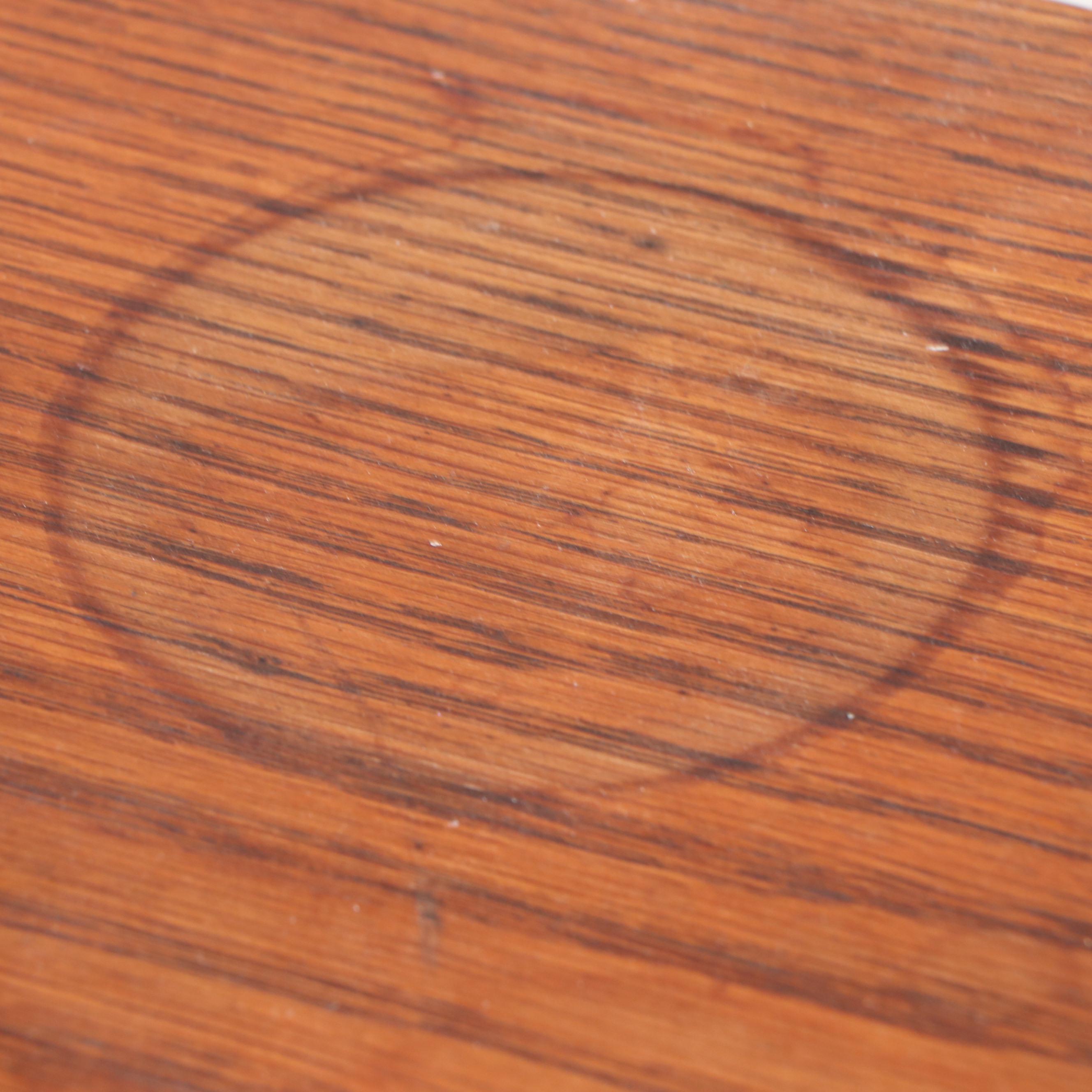 Oak Two-Drawer Writing Table with Upholstered Stool, 20th Century