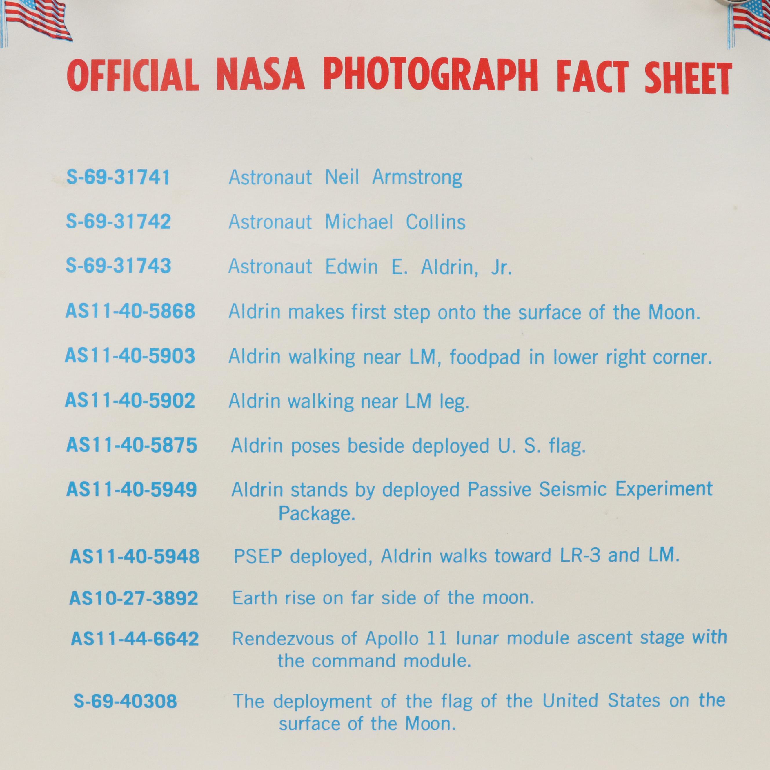 National Geographic "The Earth's Moon" Map and NASA Photo Prints