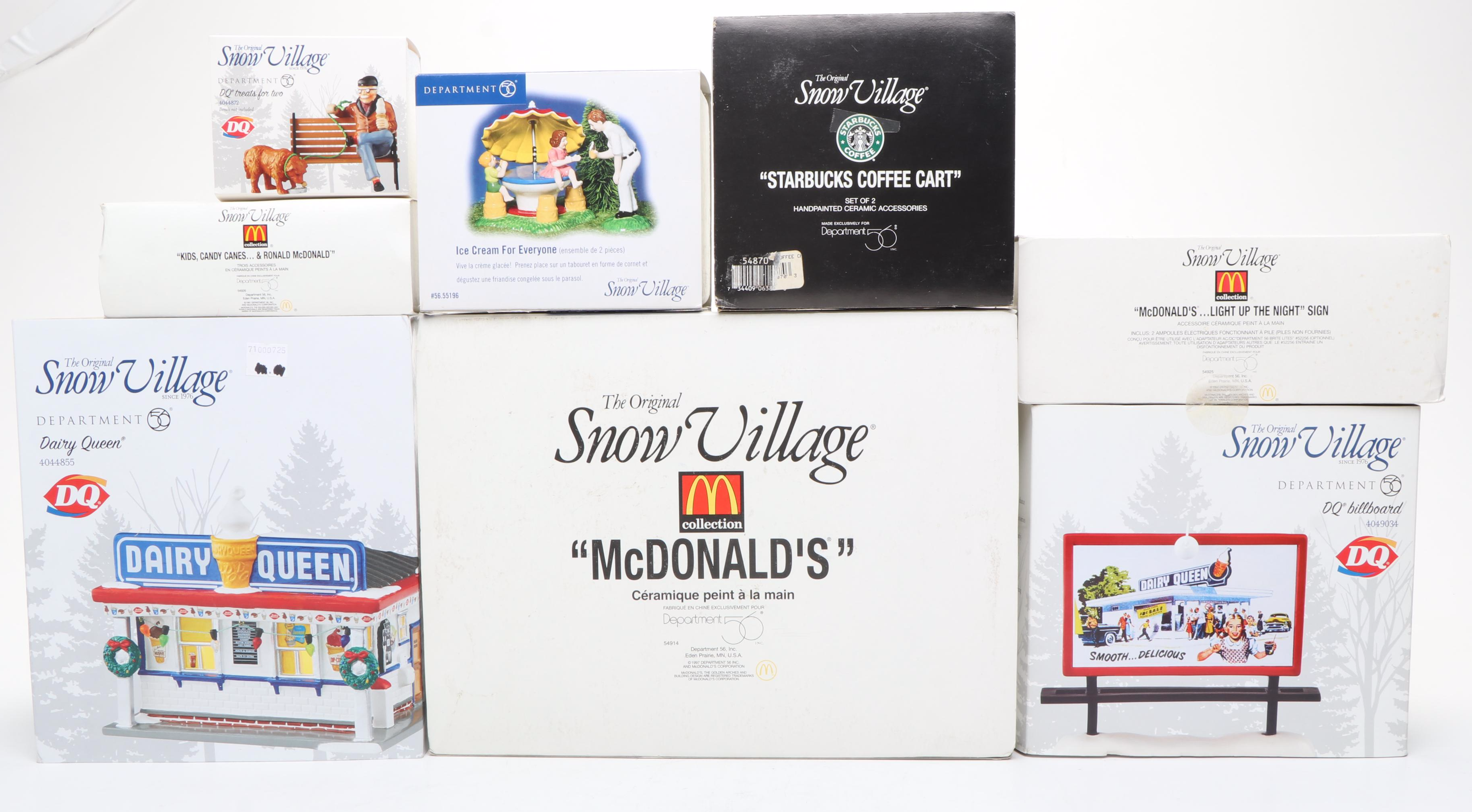 Department 56 "Snow Village" Ceramic Buildings and Accessories