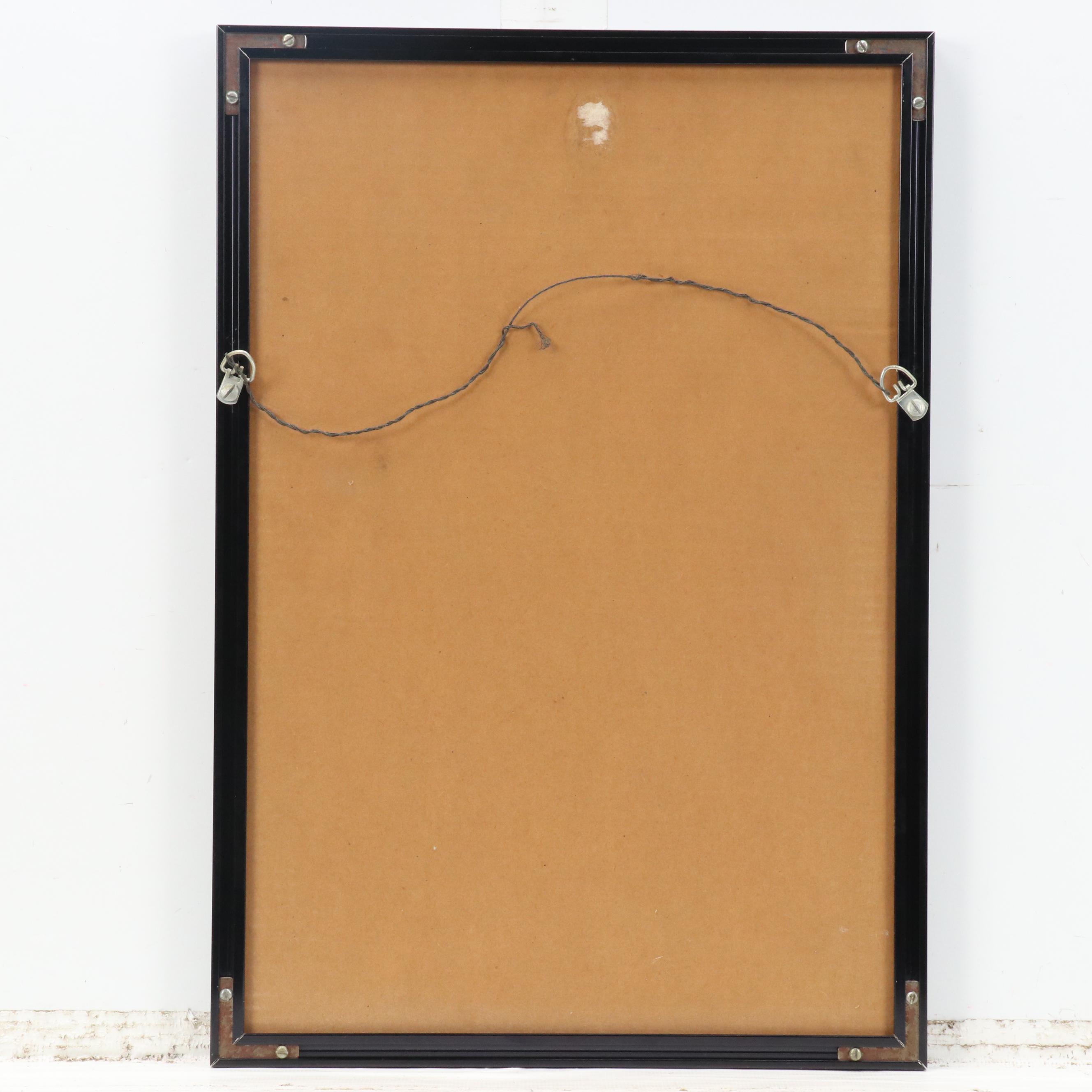 After Toshusai Sharaku Woodblock "Maple Leaf Viewing (Momiji gari)," 20th Cent.