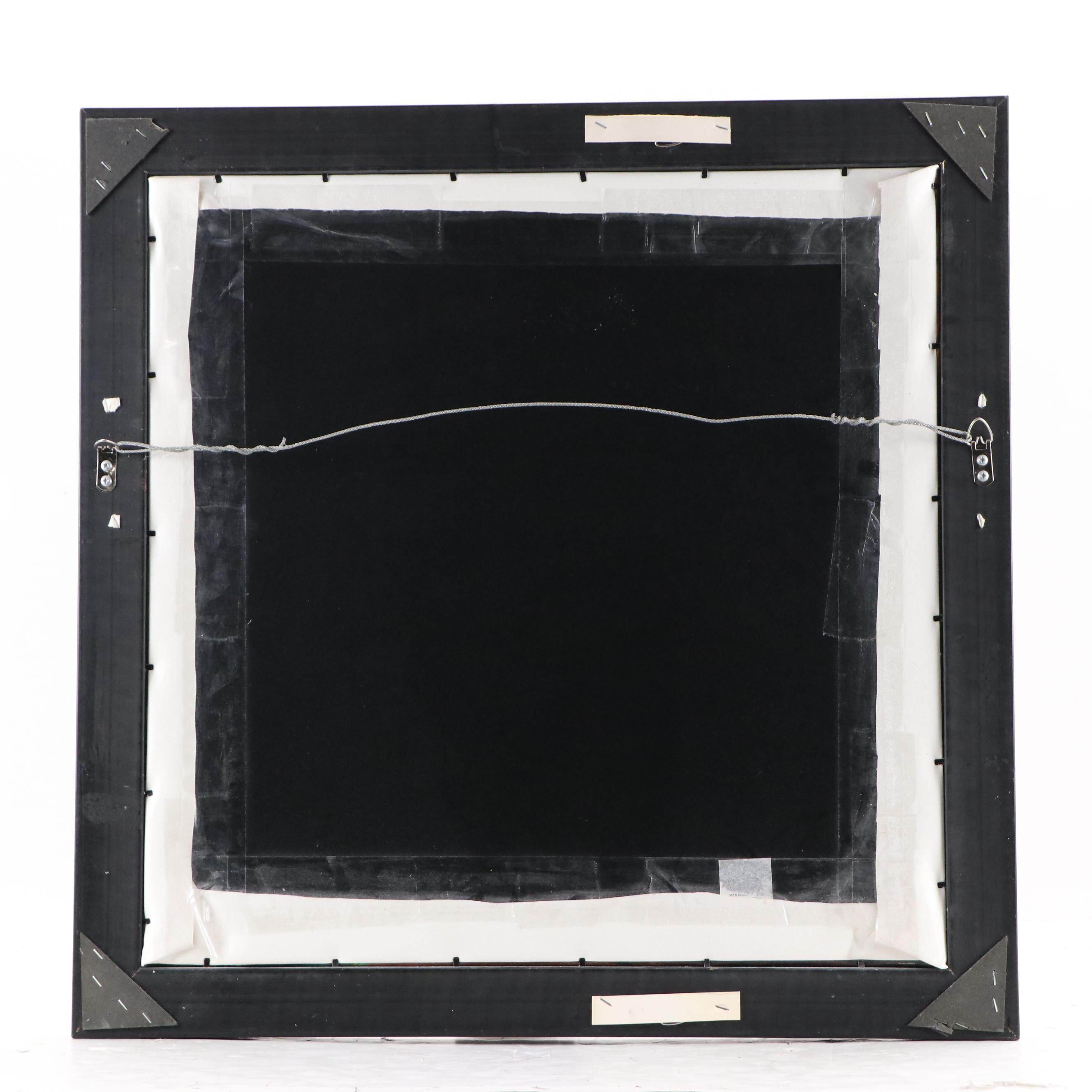 Offset Lithograph of Mediterranean Terrace with Flowers, 21st Century