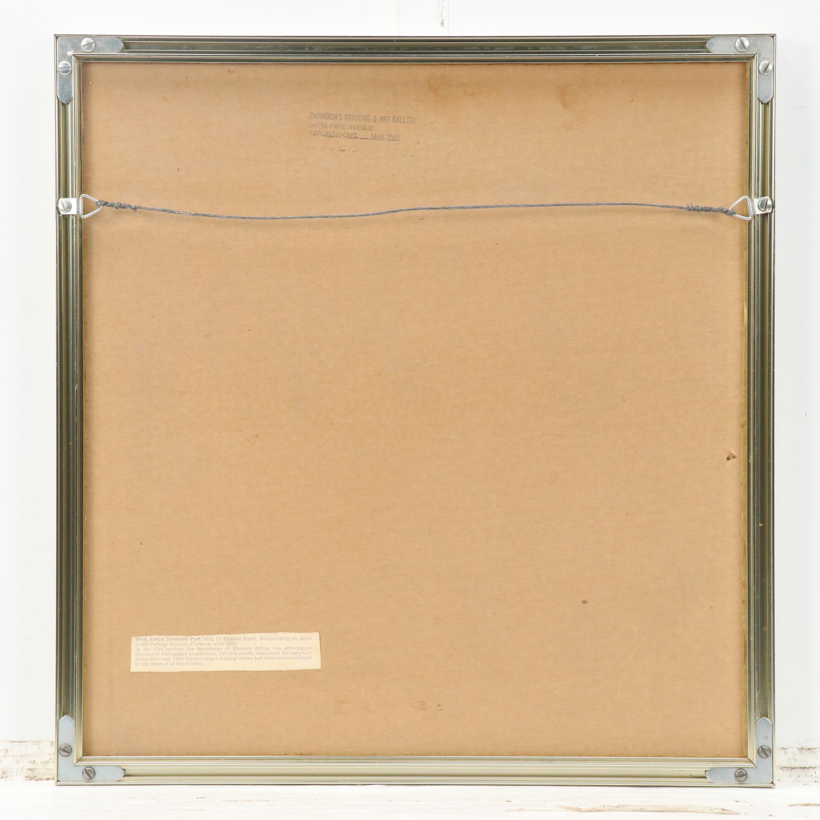 Reproduction Map of Western African Coastline After Stefano Bonsignori