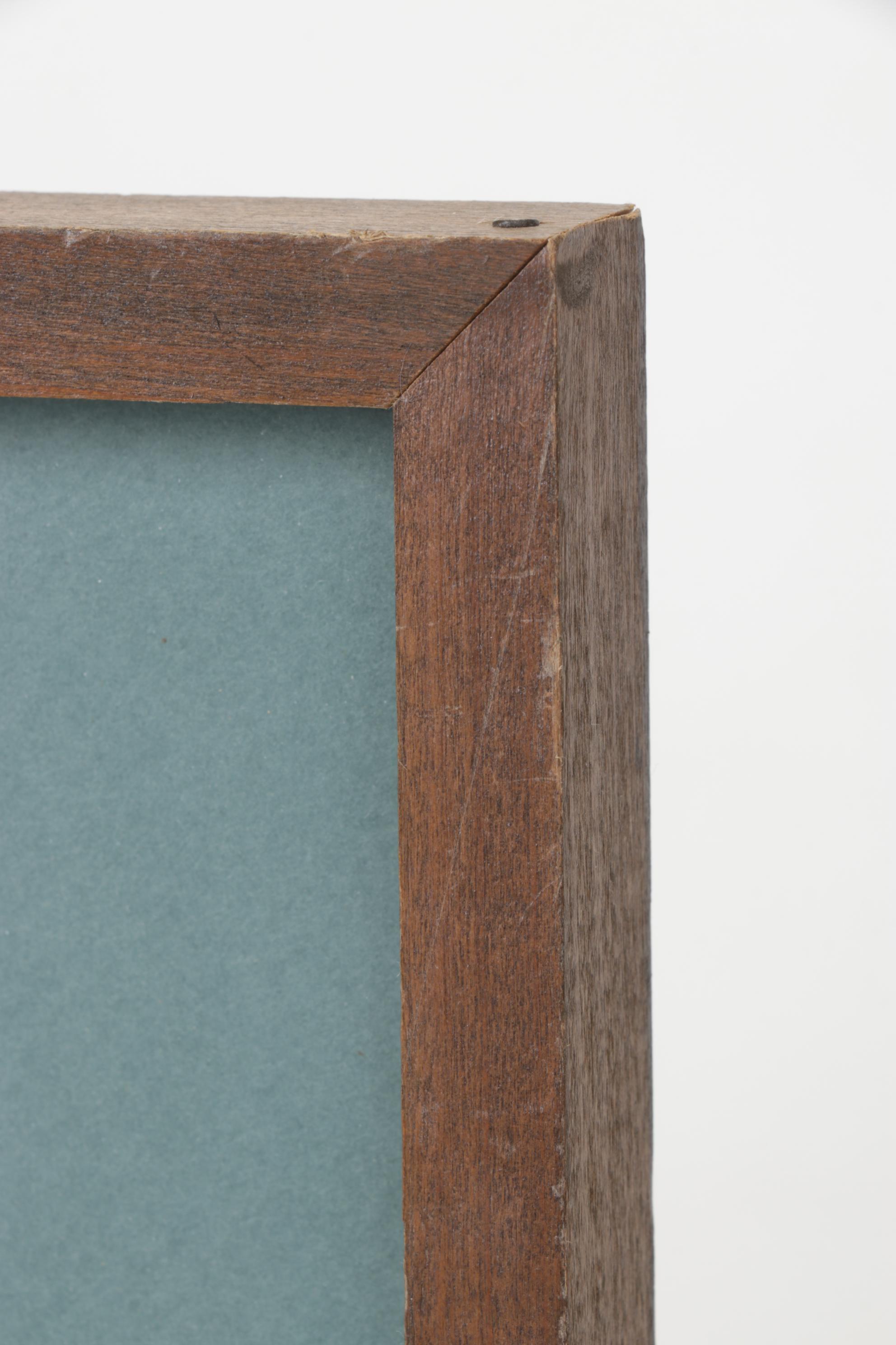 Lockyer Cool-Toned Watercolor Painting of Tree Roots in Winter Forest Landscape